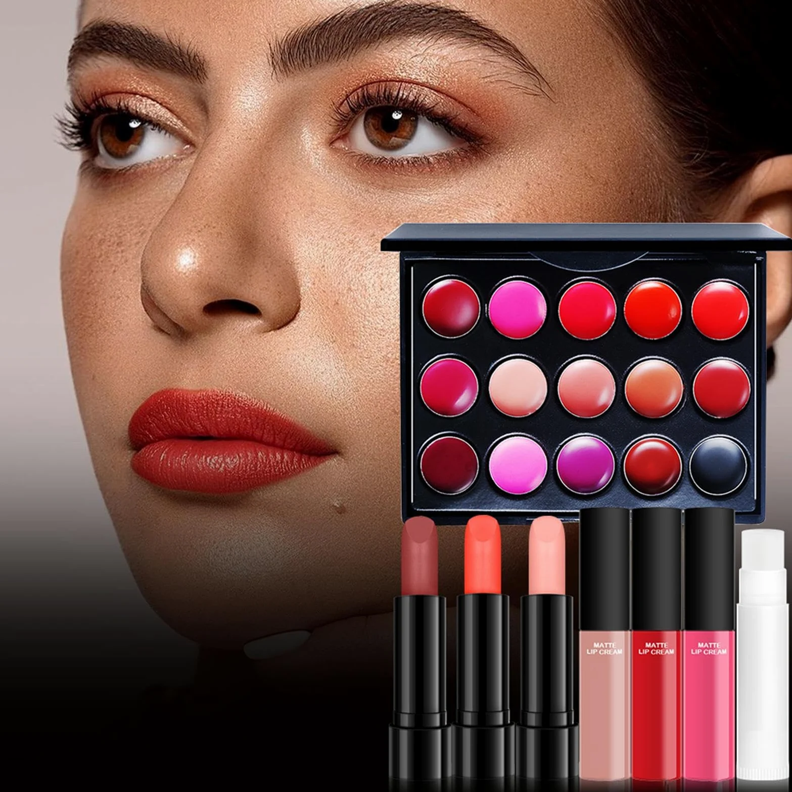 Set Per Trucco Professionale - Kit Completo Per Trucco Da Viaggio Per Estetista Da 24 Pezzi | Pacchetto Iniziale Trucco Multiuso | Kit Trucco Per Adulti Per Ragazze | Set Di Cosmetici Per Uomo E Donna