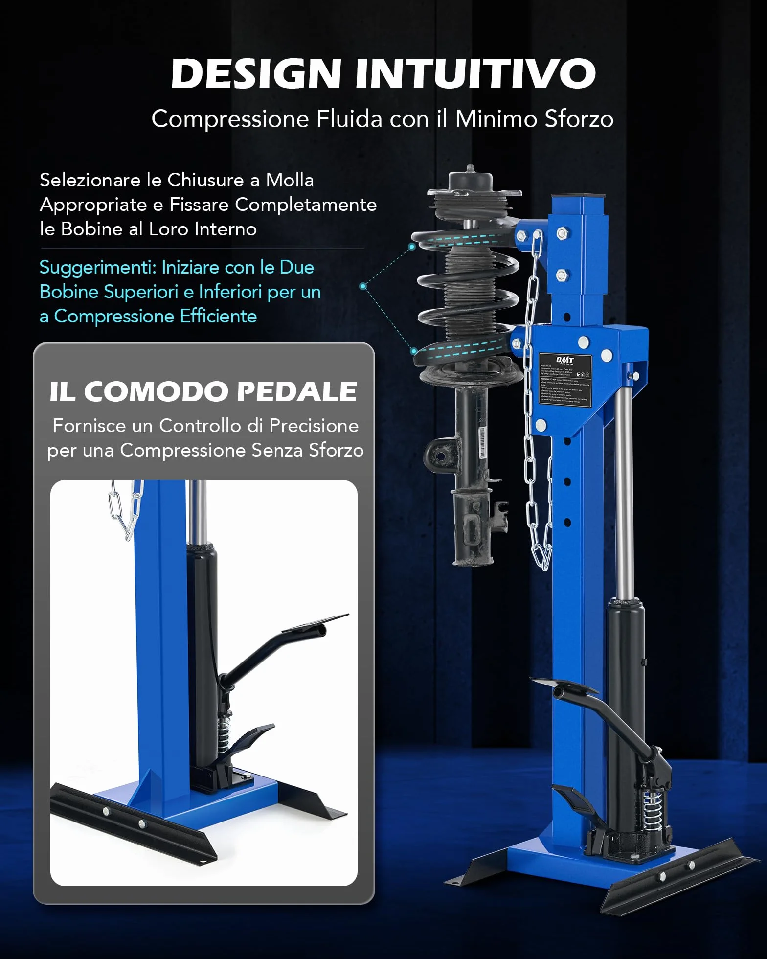 Orion Motor Tech 4.5T Compressore a Molla Idraulico Automatico per Auto Camion SUV