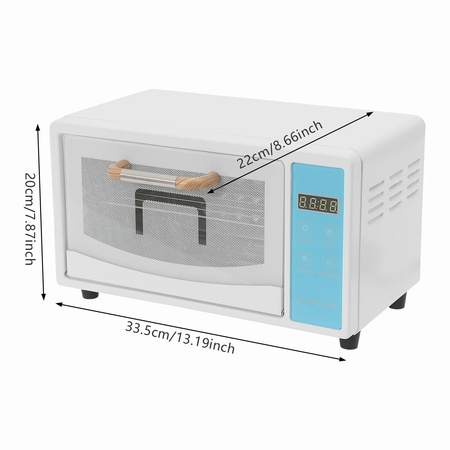 Armadio di disinfezione UV, calore secco sterilizzatore, sterilizzatore, sterilizzatore, sterilizzatore, sterilizzatore UV per manicure salone strumenti manicure pinzette e asciugamani
