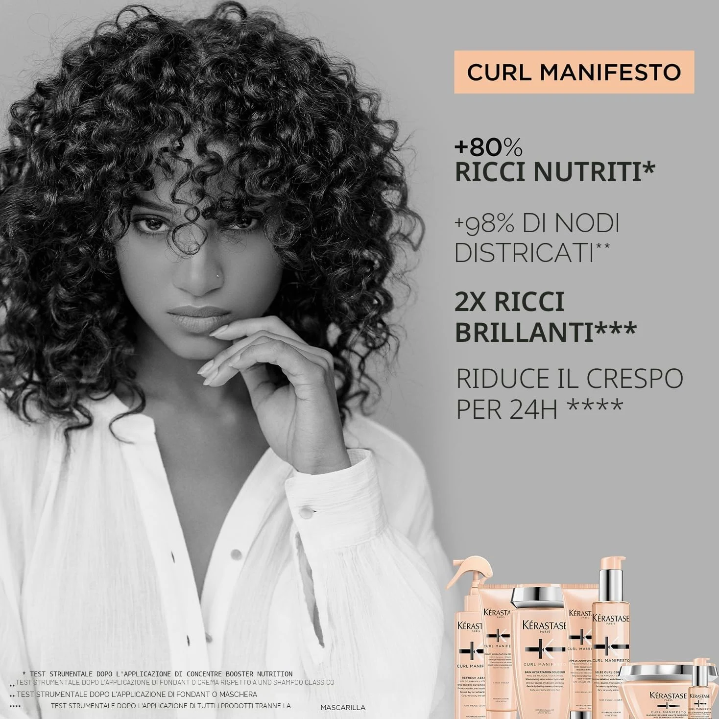 Kérastase, Curl Manifesto, Huile Sublime Repair, Olio termoprotettore, Per Tutti i Tipi di Capelli Ricci & Crespi, 50 ml