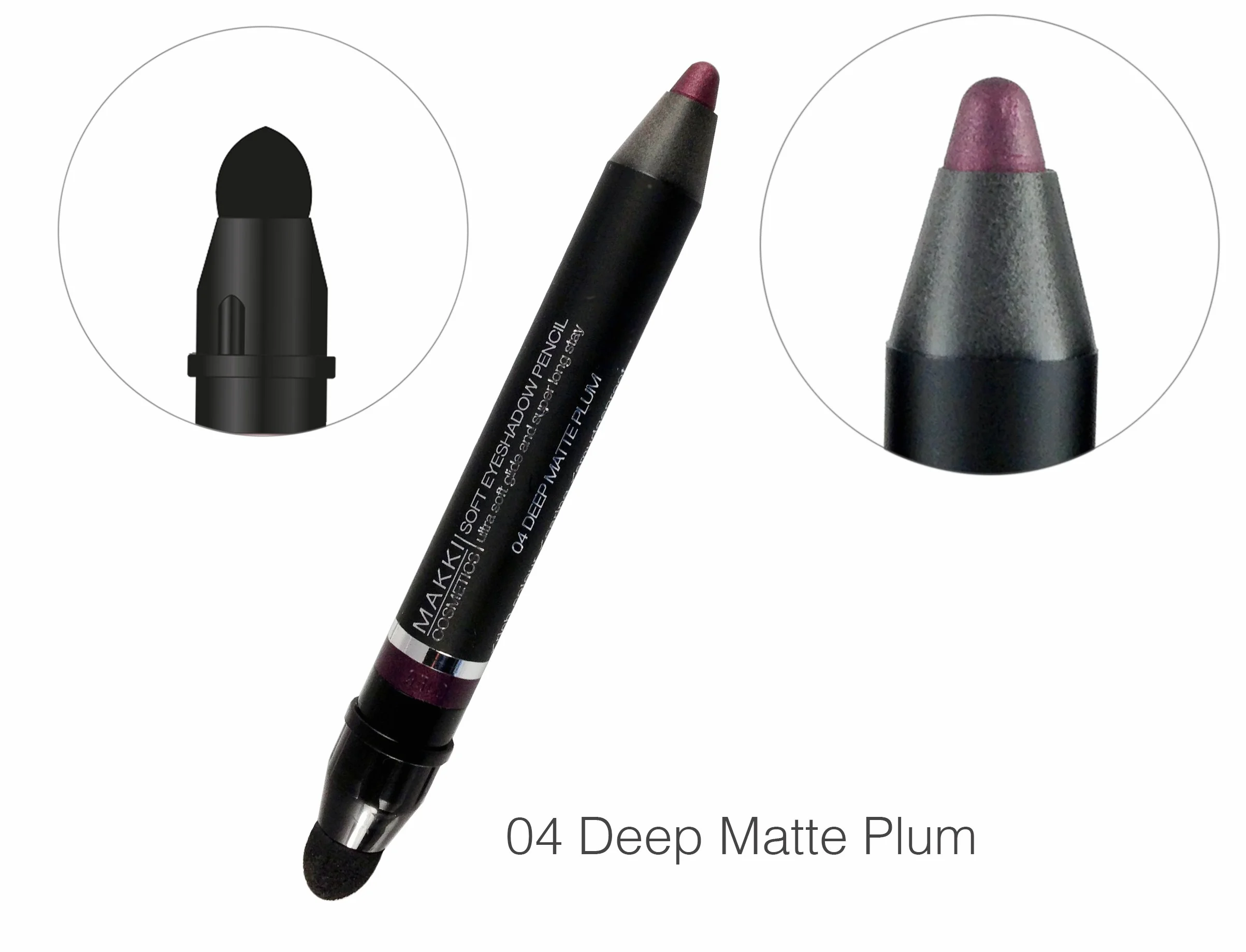 Ombretto morbido di prugna/Eye Liner matita 04 colore ombretto e bastone di liner