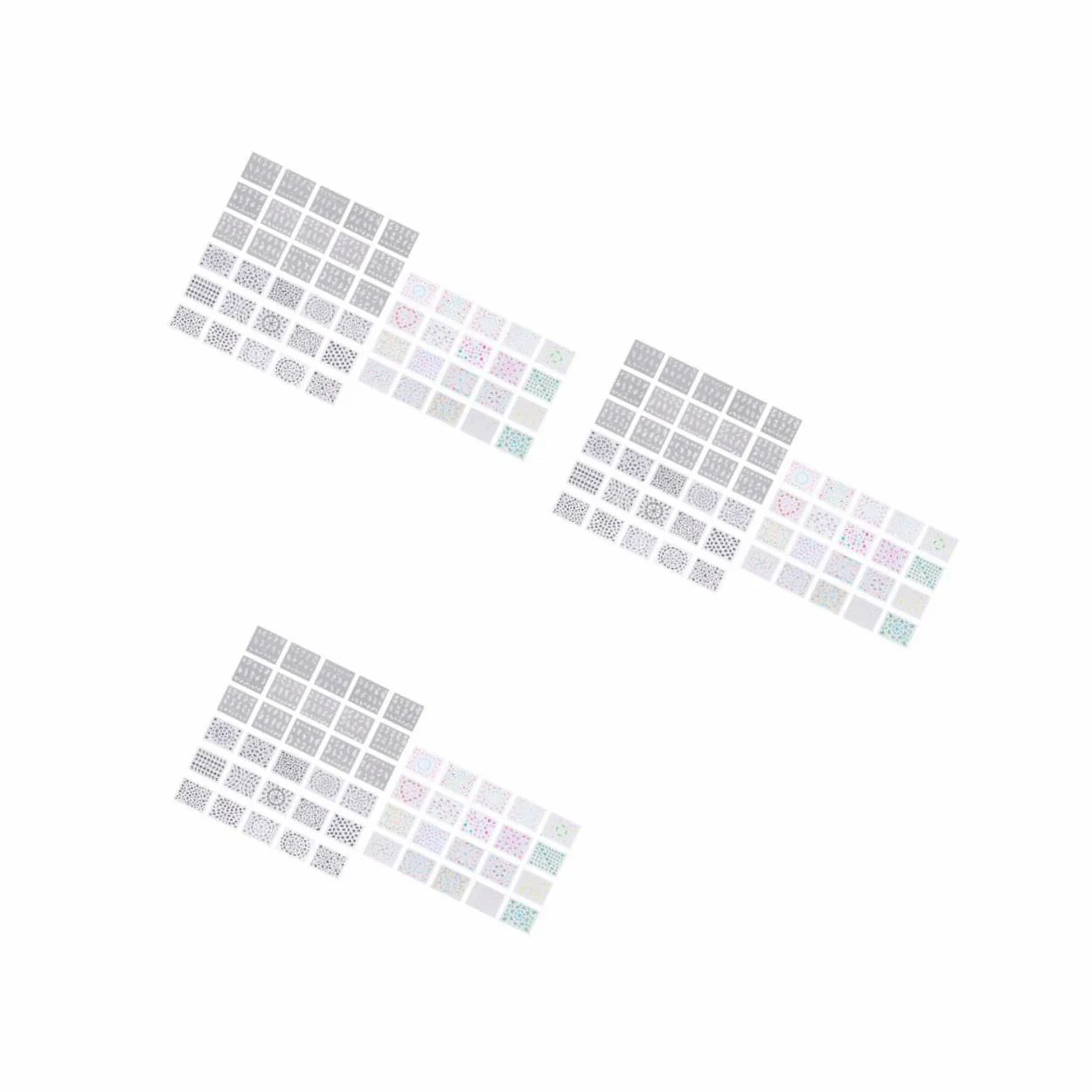 3 Set Adesivi Per Unghie Creativi Nail Decals Colorati Colorati Per Manicure Te Per Donne E Ragazze Per Amanti Della Nail Art 50 Pezzi*3