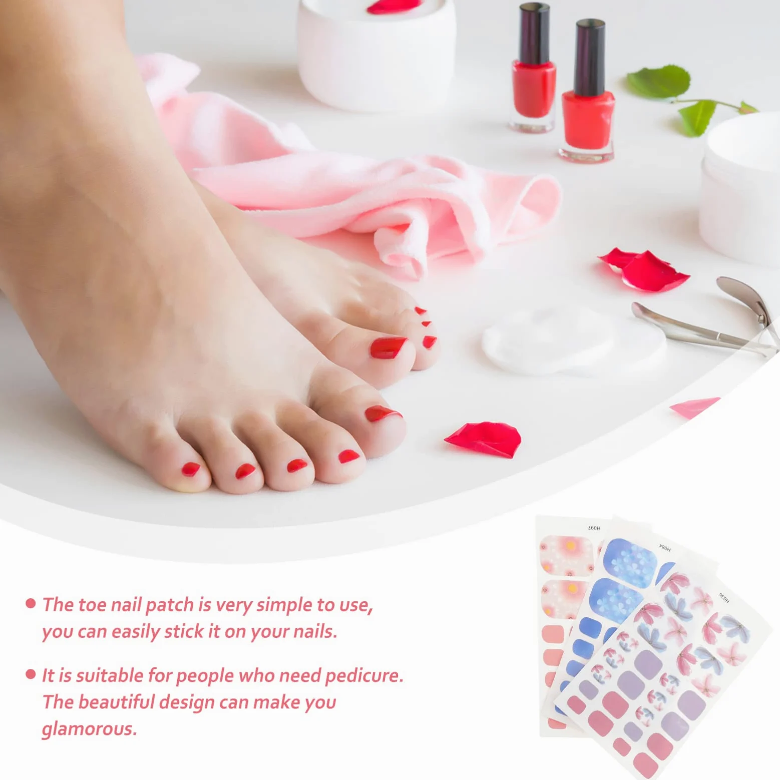 4 Set Adesivi Per Unghie Dei Decorativi E Impermeabili Per Nail Art Per Donne E Ragazze Facili Applicare E Rimuovere Per Occasione 6 Fogli*4
