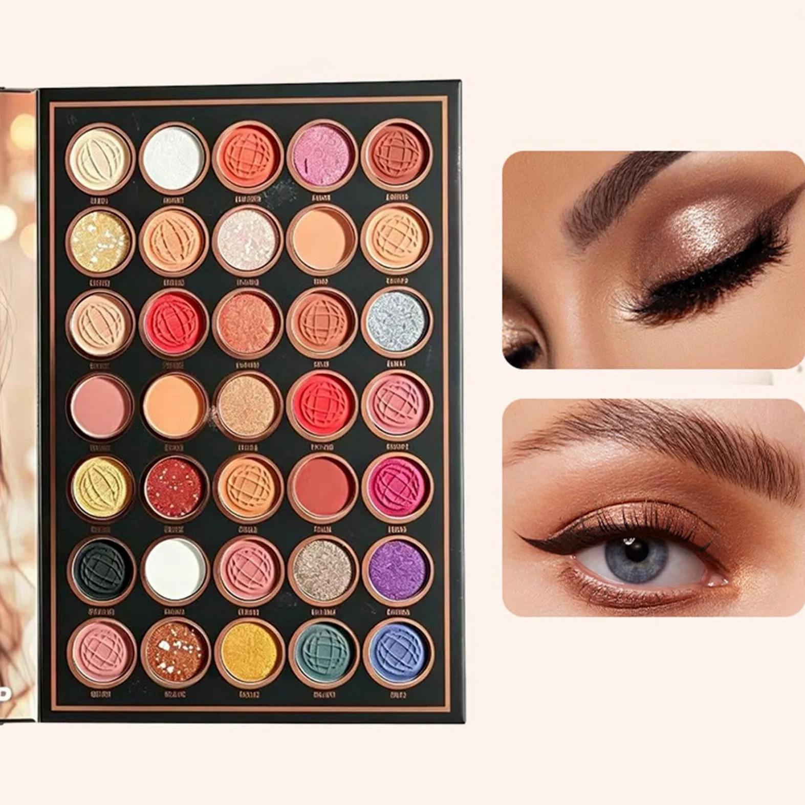 Palette di Ombretti Illuminante Portatile A Forma Di Libro | Ombretto Opaco Per Donne E Ragazze Ideale Per Bellezza Appuntamenti Feste Viaggi E Pendolarismo Quotidiano