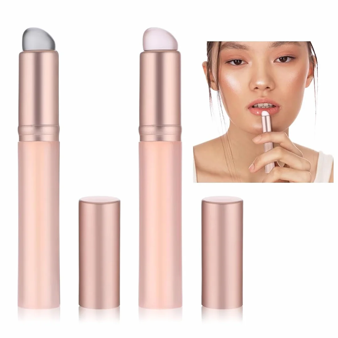2 Pezzi Pennello Per Labbra In Silicone Applicatore Per Trucco Morbido E Rotondo Per Rossetti Lucidalabbra Balsamo Labbra Correttore E Nail