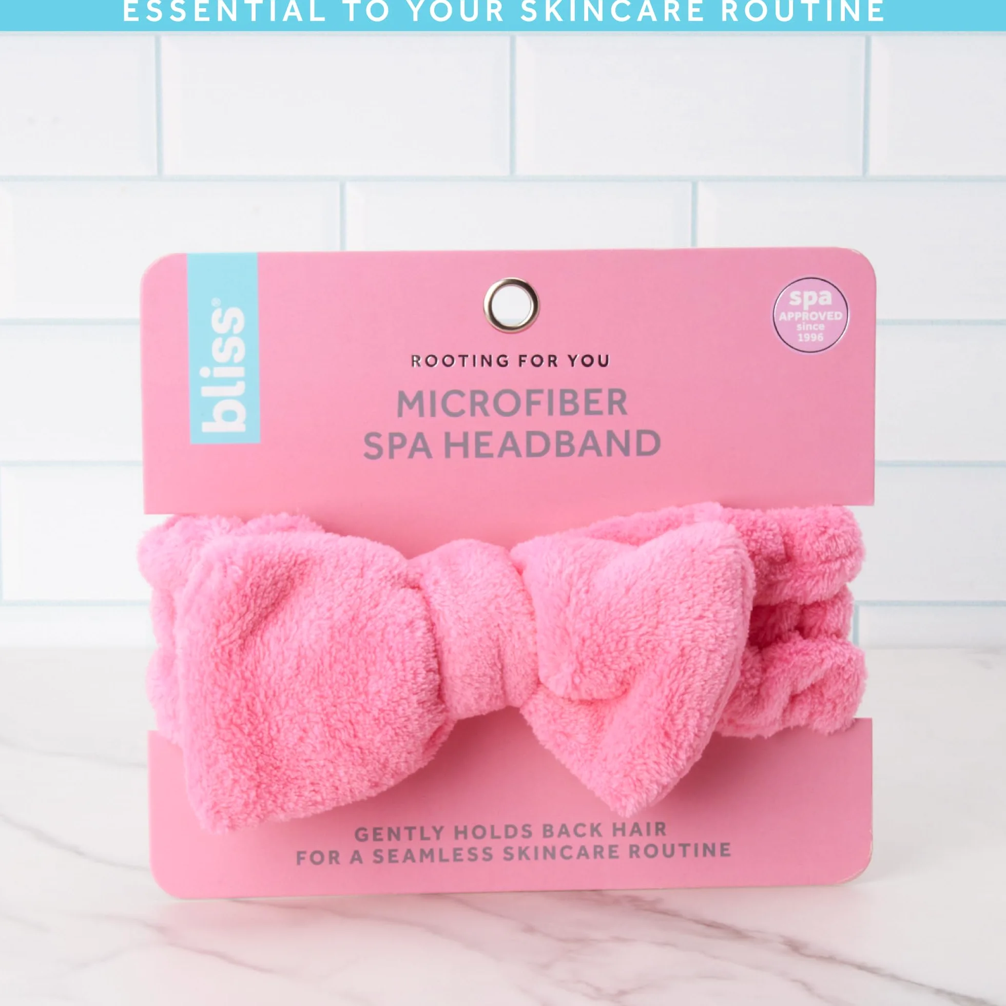 Bliss Fascia da donna per spa – Confezione da 2 fasce in microfibra per lavare il viso, la cura della pelle, il trucco e la fascia per capelli disordinata, accessori per capelli da doccia per donne