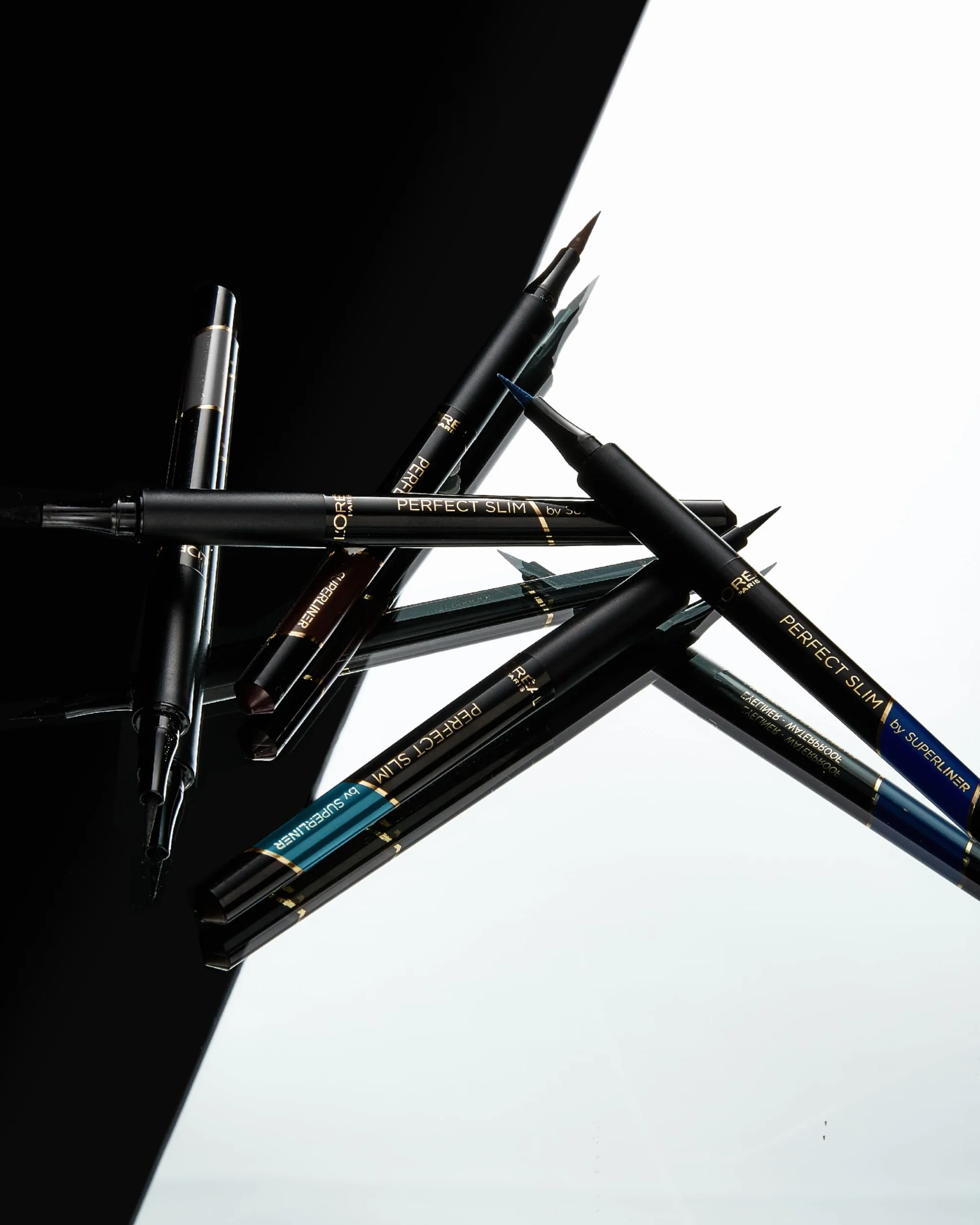 L'Oréal Paris Superliner Perfect Slim Eyeliner, Tratto Preciso, Tenuta 24h, Intense Black