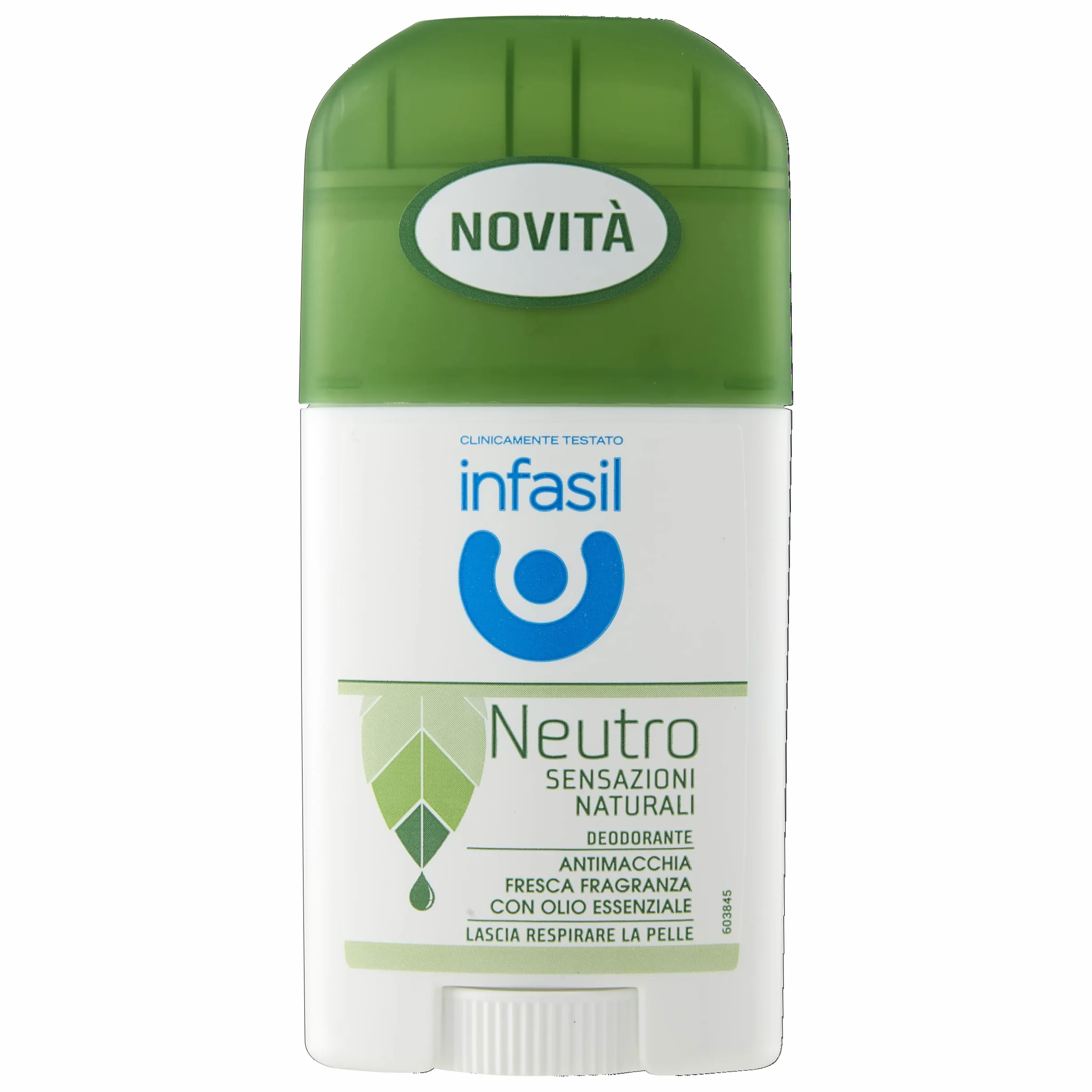 Infasil Neutro Sensazioni Naturali, Deodorante, 12 Deodoranti da 50 ml | Stick Antimacchia Senza Sali di Alluminio, Efficace fino a 24H, Fragranza con Olio Essenziale, Delicato sulla Pelle