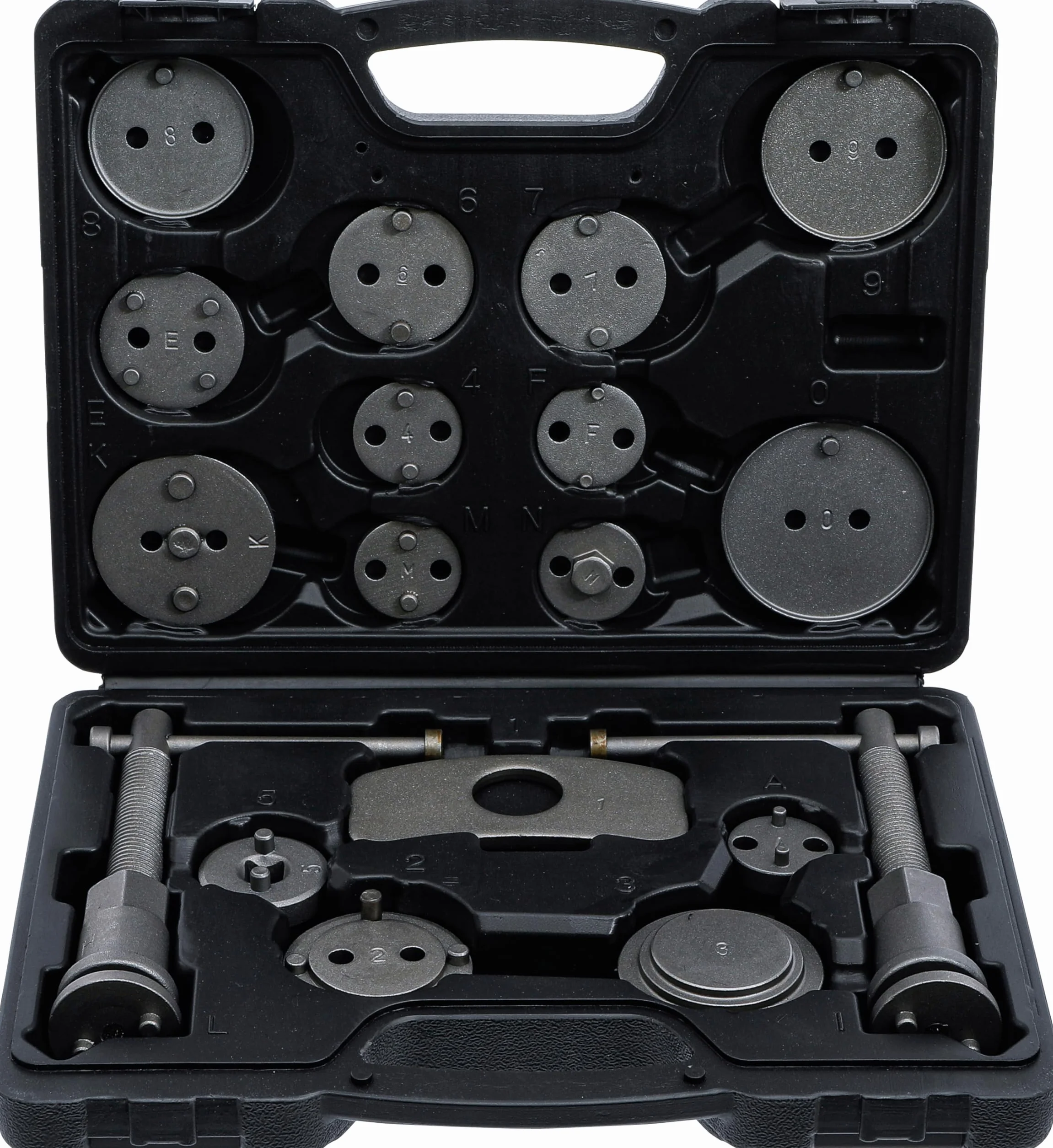 BGS Diy 1110 | Set di utensili per il riposizionamento dei pistoncini dei freni | 18 pz.