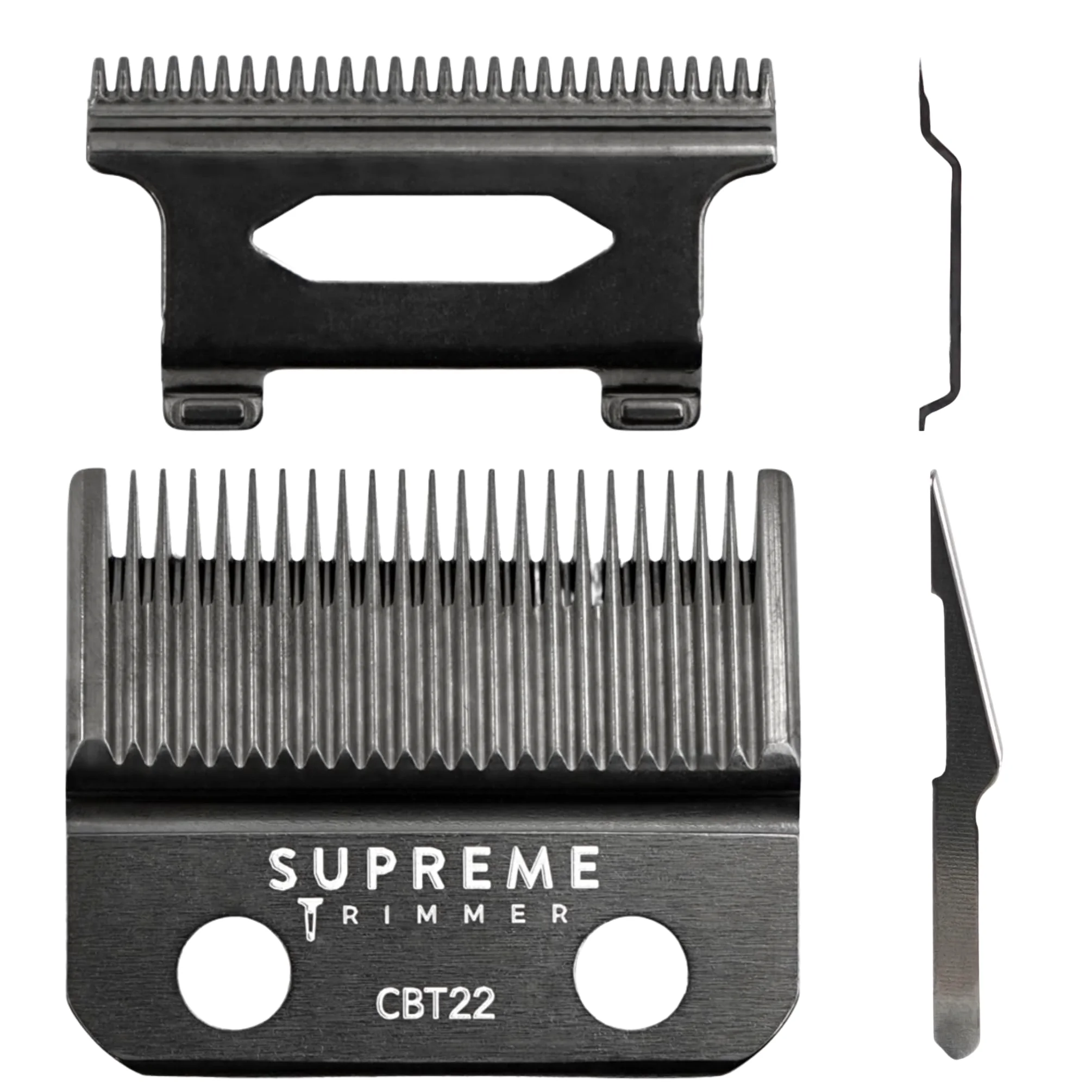 Supreme Trimmer Lama di ricambio in acciaio rivestito DLC CBT22 | Lama conica per ricarica e la maggior parte dei tagliacapelli