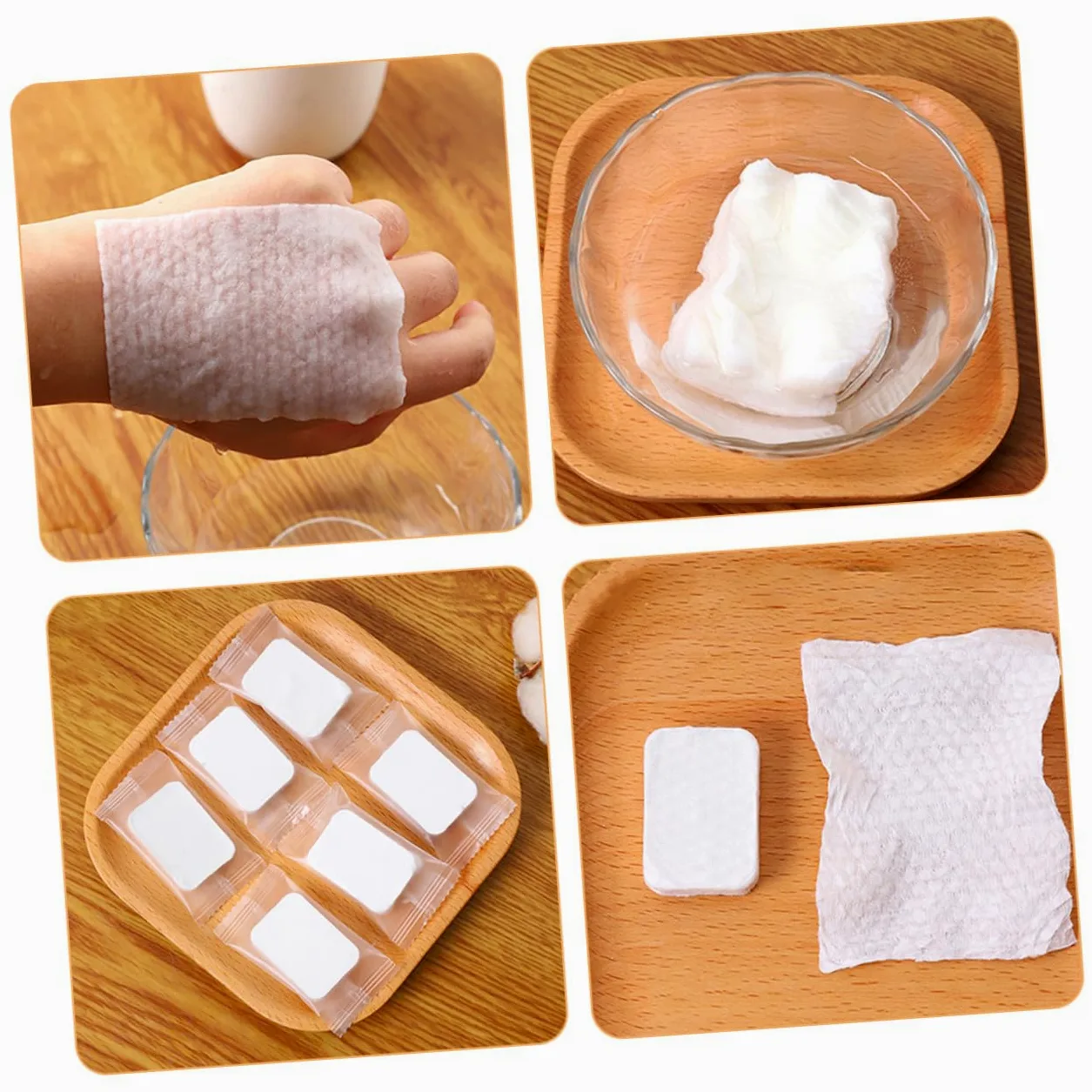 Gatuida Dischetti Struccanti Compressi Viso in Non Morbidi e Spessi per Pulizia Profonda Esfoliazione Delicata e Uso con Tonici e Sieri Confortevoli e Facili da Usare