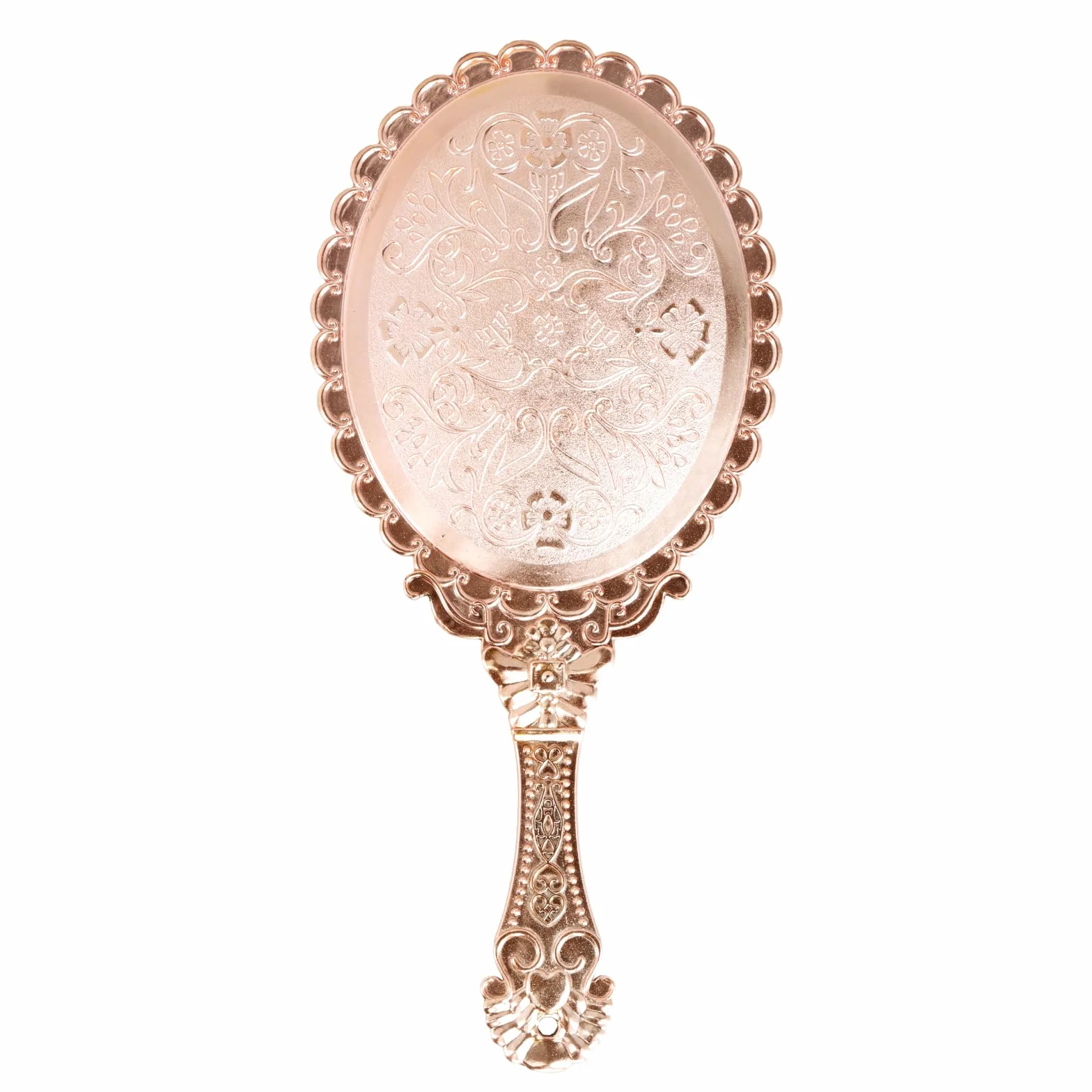 Specchio tascabile vintage, specchio da viaggio, specchio da viaggio, specchio vintage per il trucco per ragazze e donne bellezza trucco (oro rosa)