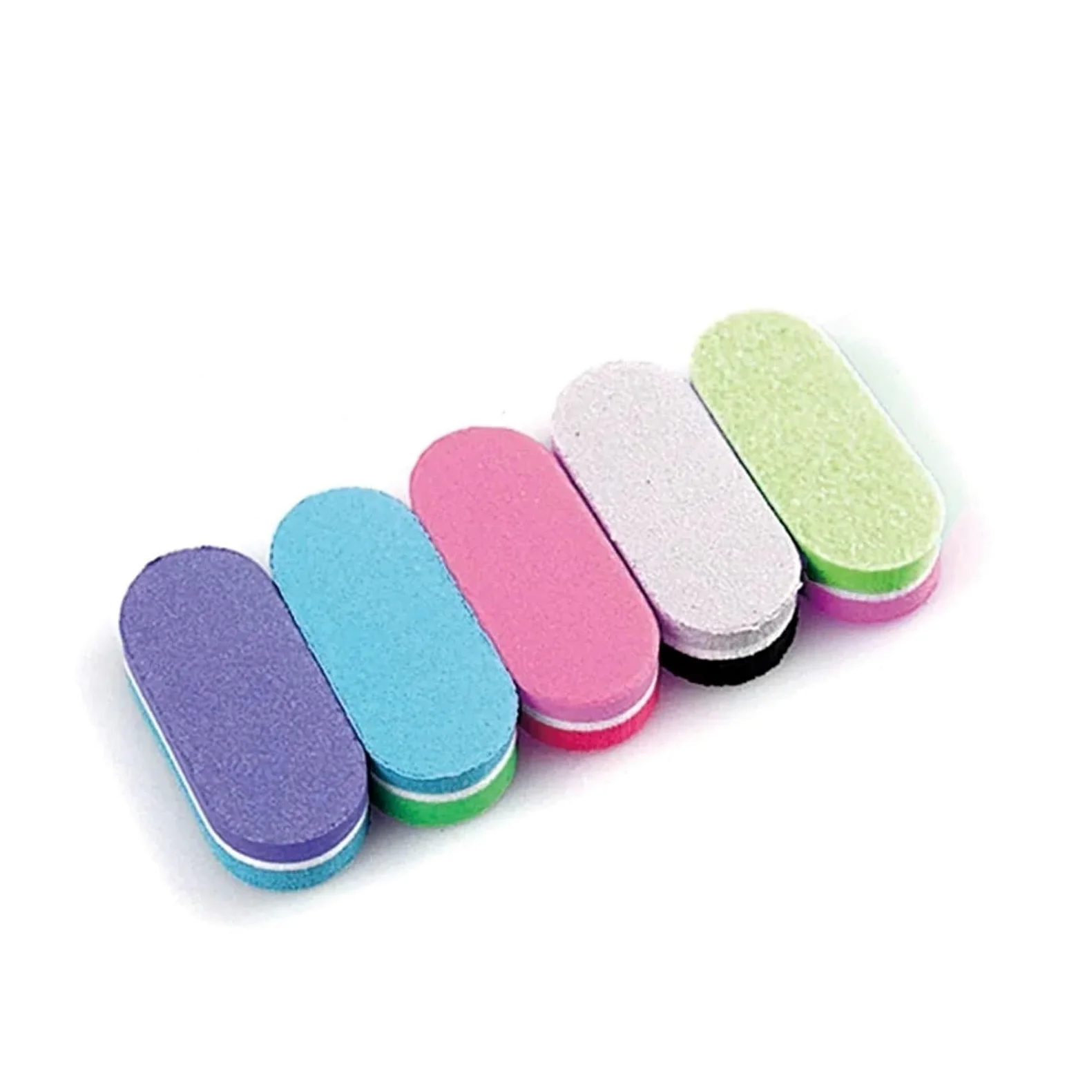 Buffer Unghie Tampone for unghie per Unghie | Lima in spugna con blocchi di colore misto 100/180 da 500 pezzi