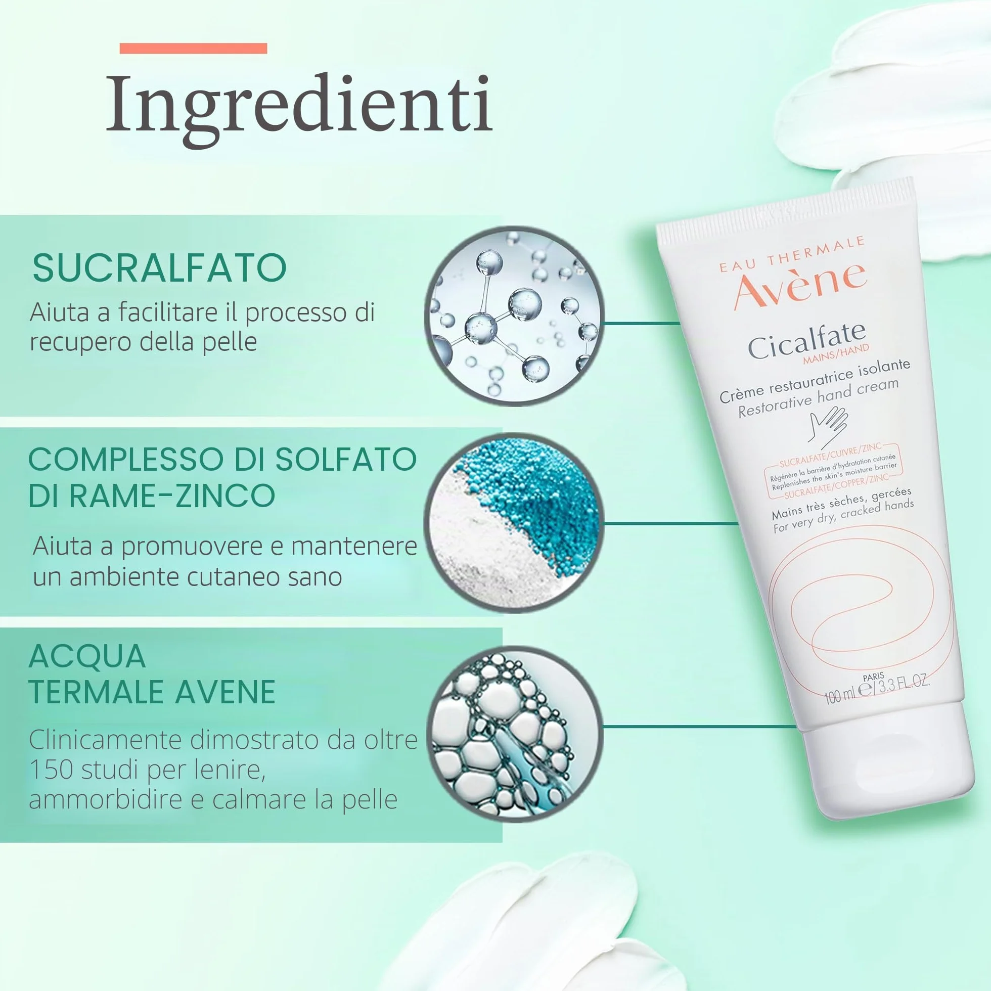 Avene Cicalfate Crema Mani, 100 ml