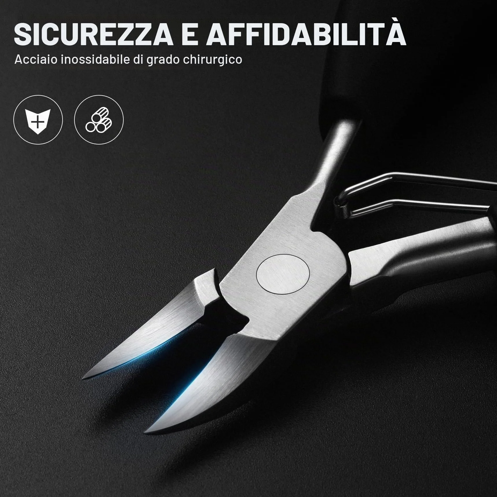 BEZOX Tronchesino Tagliaunghie In Acciaio Inox Di Precisione Per Unghie Incarnite Mani