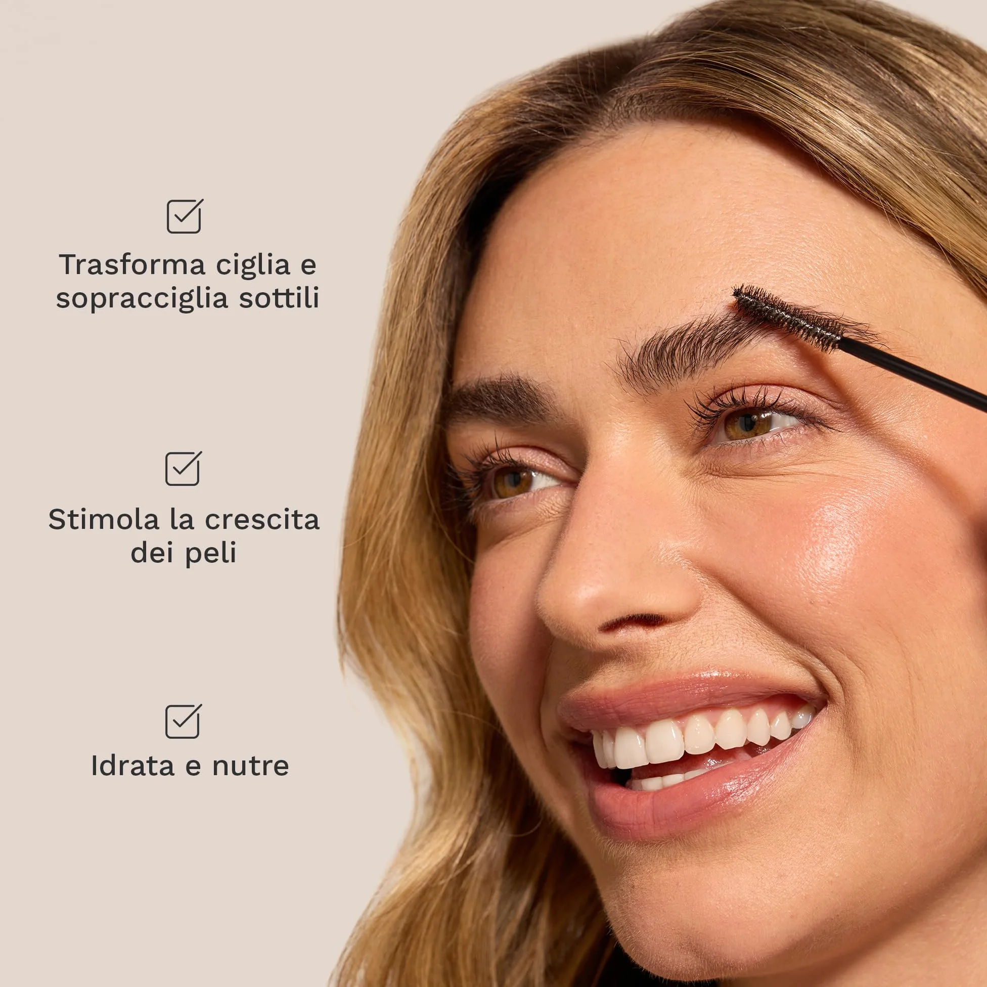 HAIR BURST Siero Ciglia & Sopracciglia - Senza Ormoni, Ciglia Folte 9ml | Siero ciglia con olio di ricino & sodio ialuronato - nutre ciglia e sopracciglia per uno sguardo più folto e definito