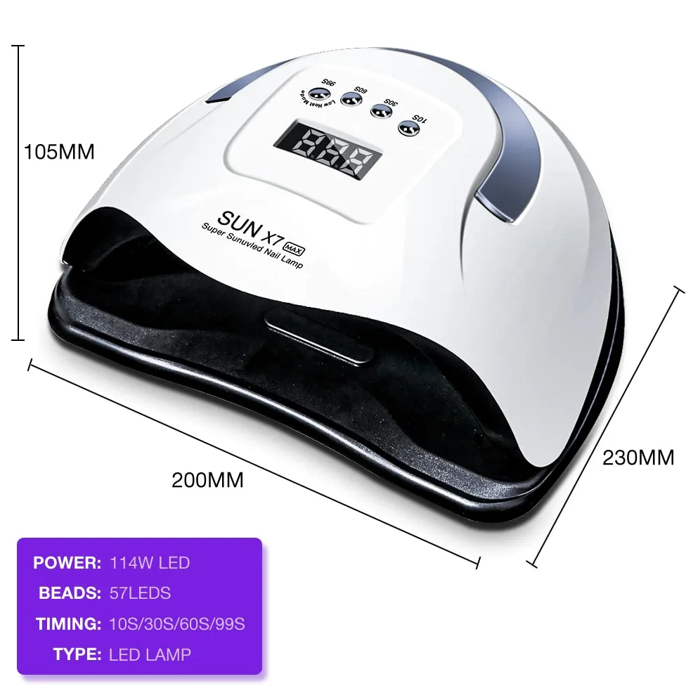 ZYC Lampada a LED per l'essiccatore per Unghie Professional Gel Polish LED Lampada per Unghie Portable per Manicure Lampada Lampada per Unghie per Salone