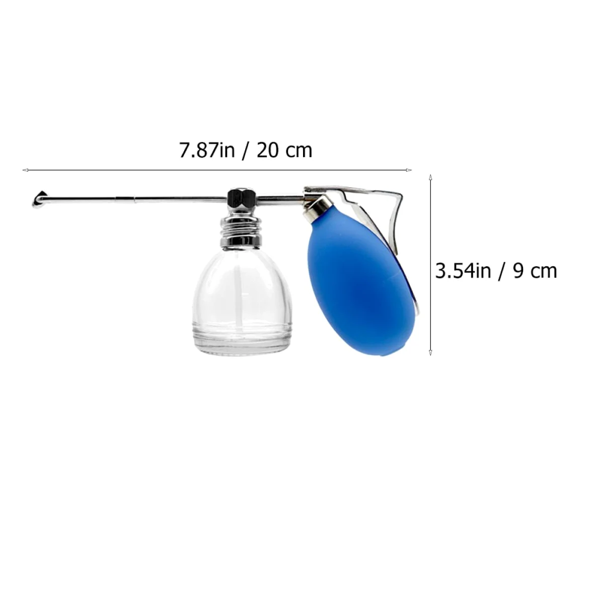 IMIKEYA Flacone Spray in Vetro Blu per Polvere, Facile da Smontare e Riutilizzabile, Bottiglia Spray Portatile Maschile, per Viaggio e Utilizzo Quotidiano