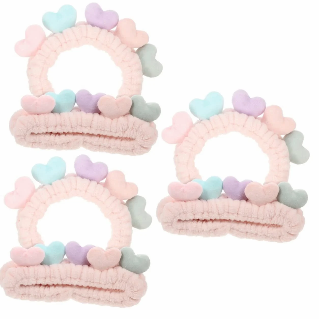 minkissy 6pezzi Fasce Elastiche Per Makeup e Accessori Per Fascia Per Rosa Per e Del