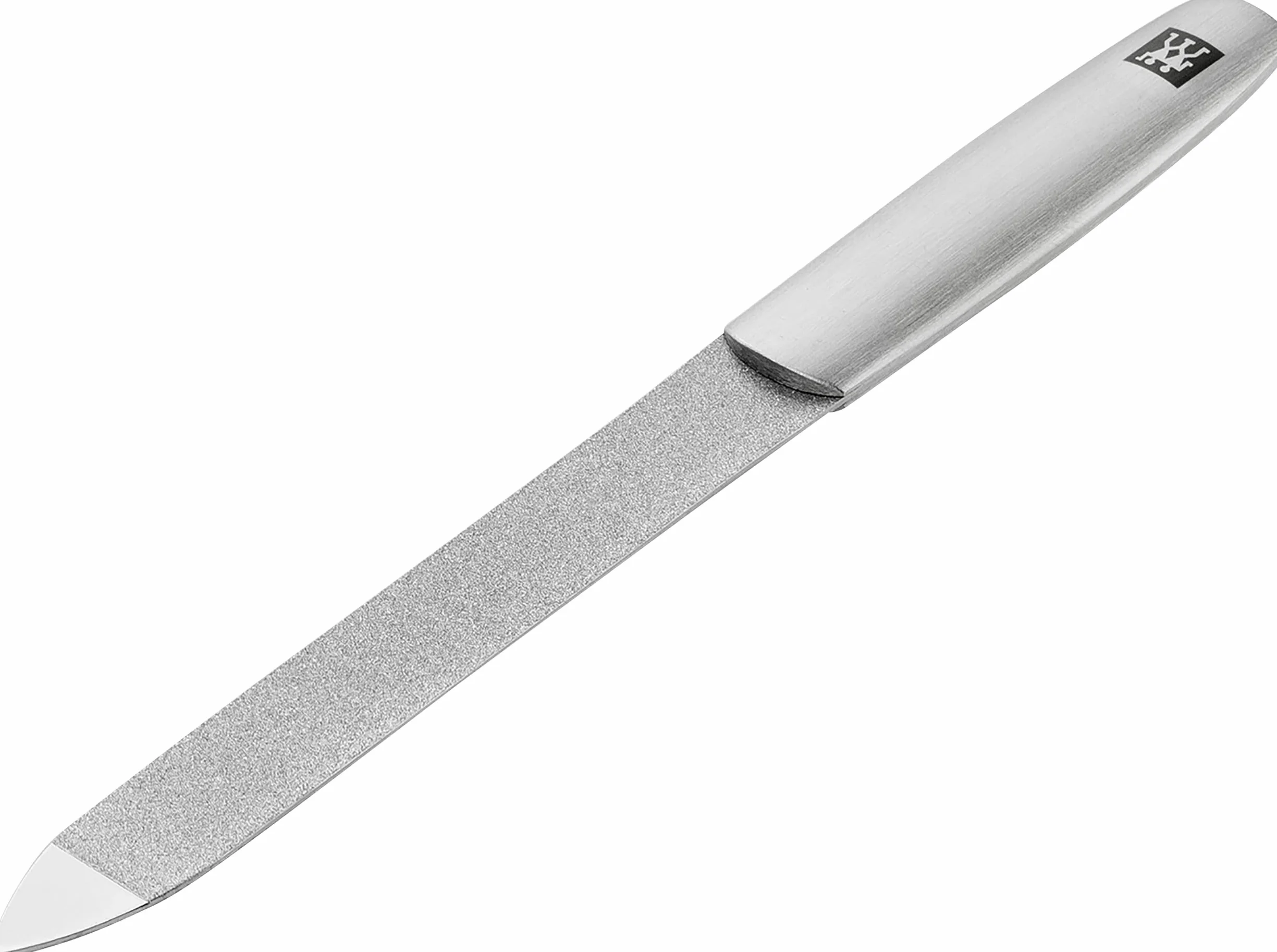 ZWILLING Lima per unghie in zaffiro (superfici di limatura a grana grossa e fine per accorciare e modellare, punta di pulizia), premium, argento, 130 mm