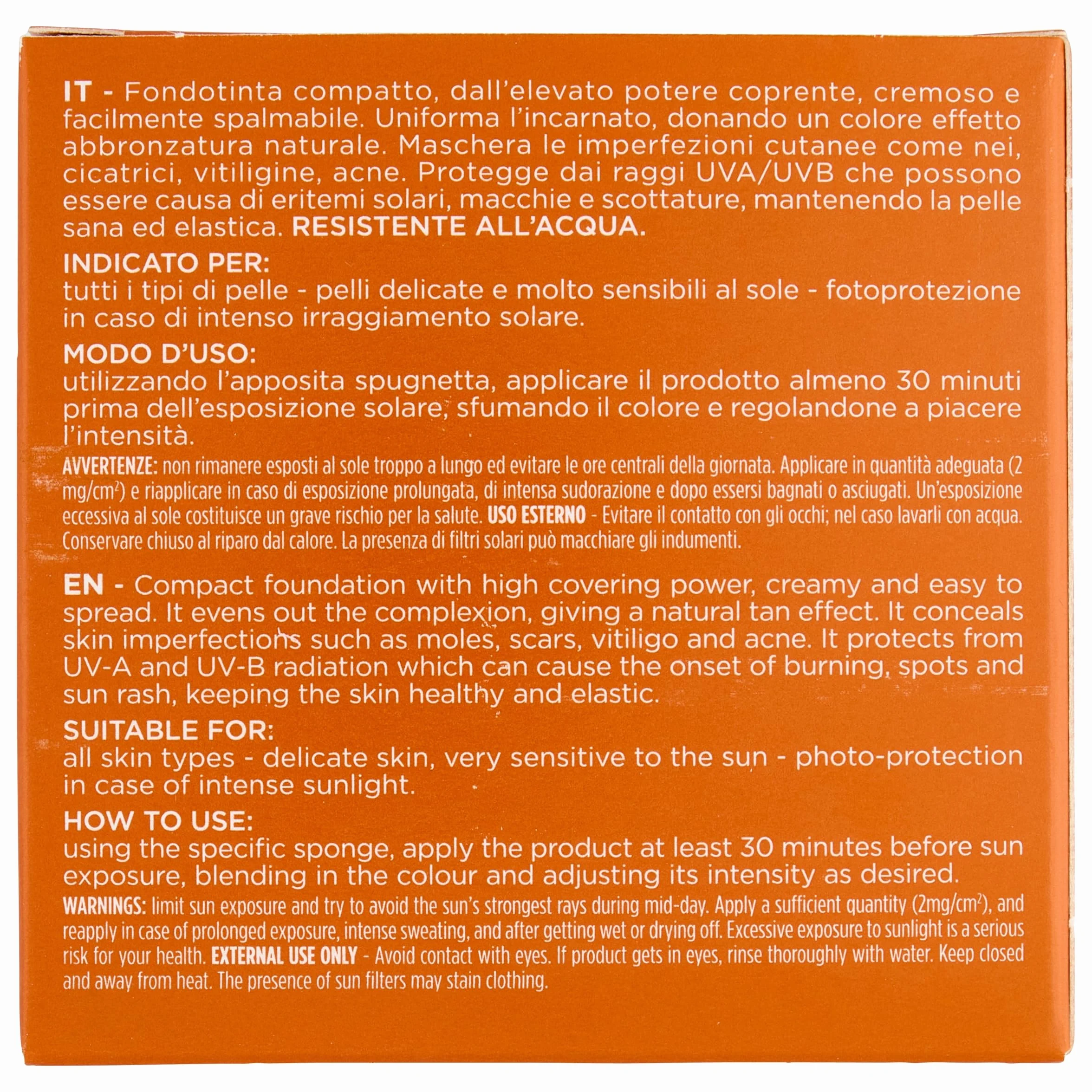 Rilastil Sun System Base Compatta SPF 50+ Corregge Imperfezioni Unifica Tono Resistente Acqua