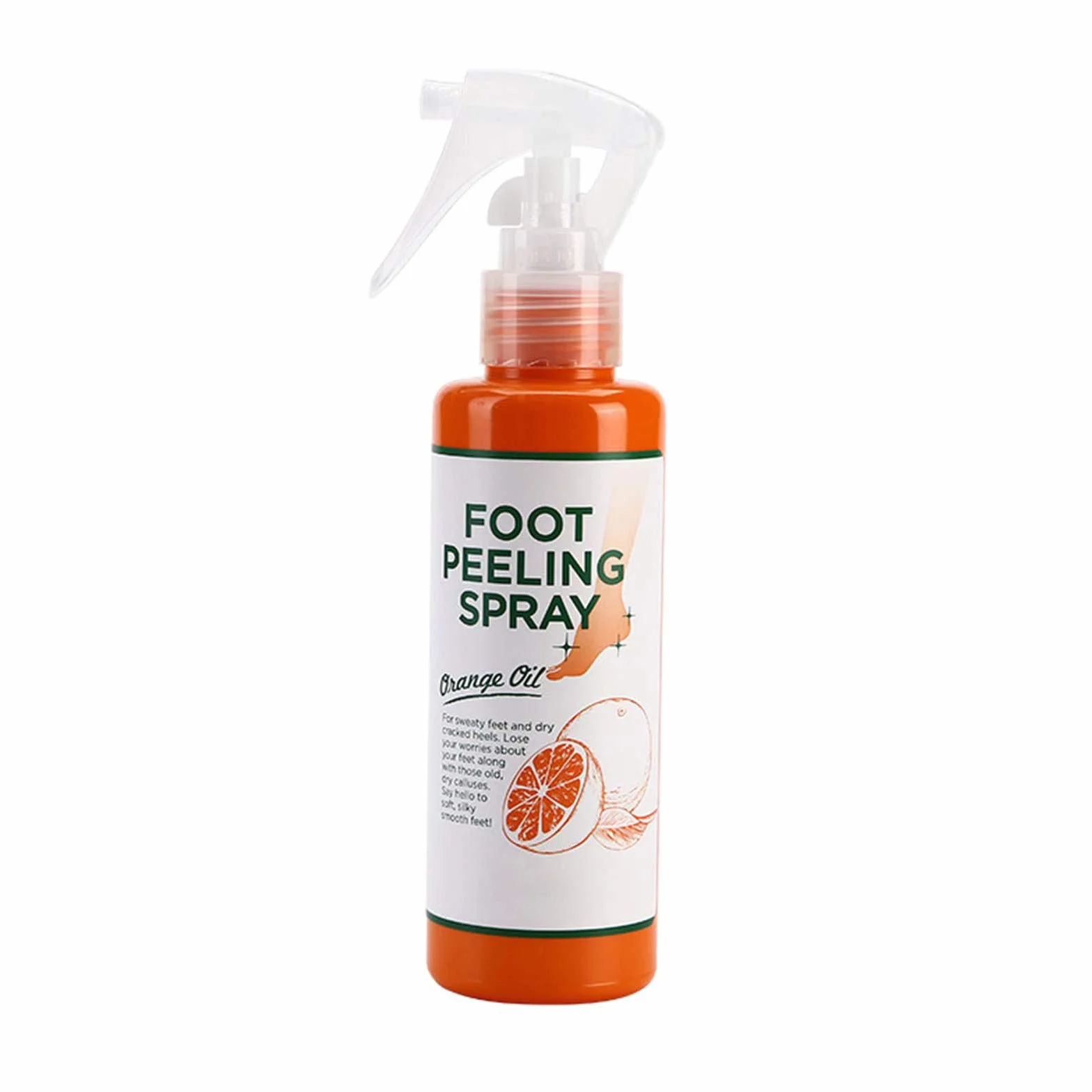 Foot Peeling Spray Orange Oil, Foot Peeling Spray That Remove Dead Skin, Hydrating Nourish Peel Off Spray, Remove Dead Skin within Seconds, Exfoliating Peeling & Calluses on Feet