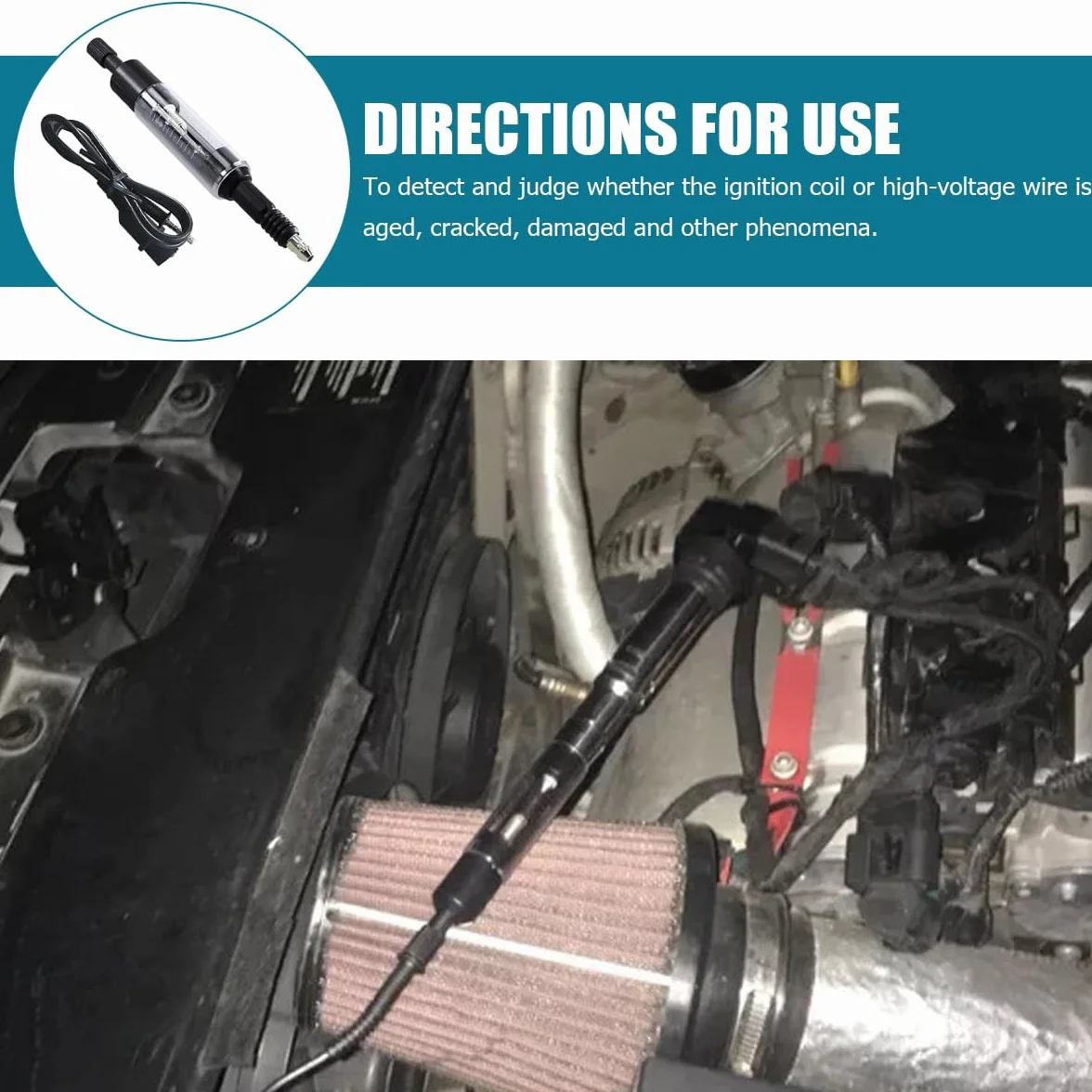 Tester per Candele Regolabile Bobine Accensione Diagnostico Strumento Riparazione Auto Moto