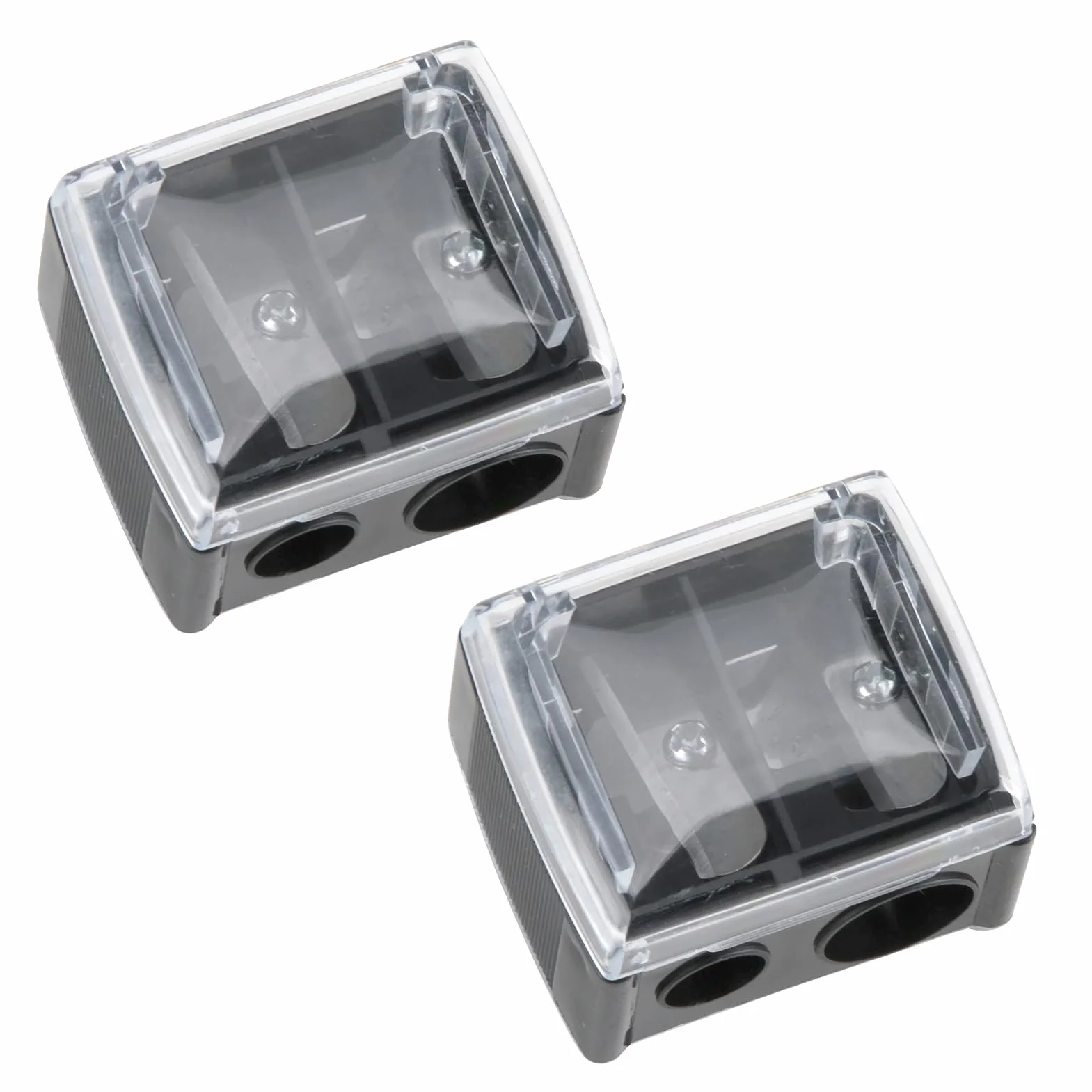 Nero Temperamatite Trucco Doppio Foro per Matite Jumbo e Standard, Accessori Cosmetici