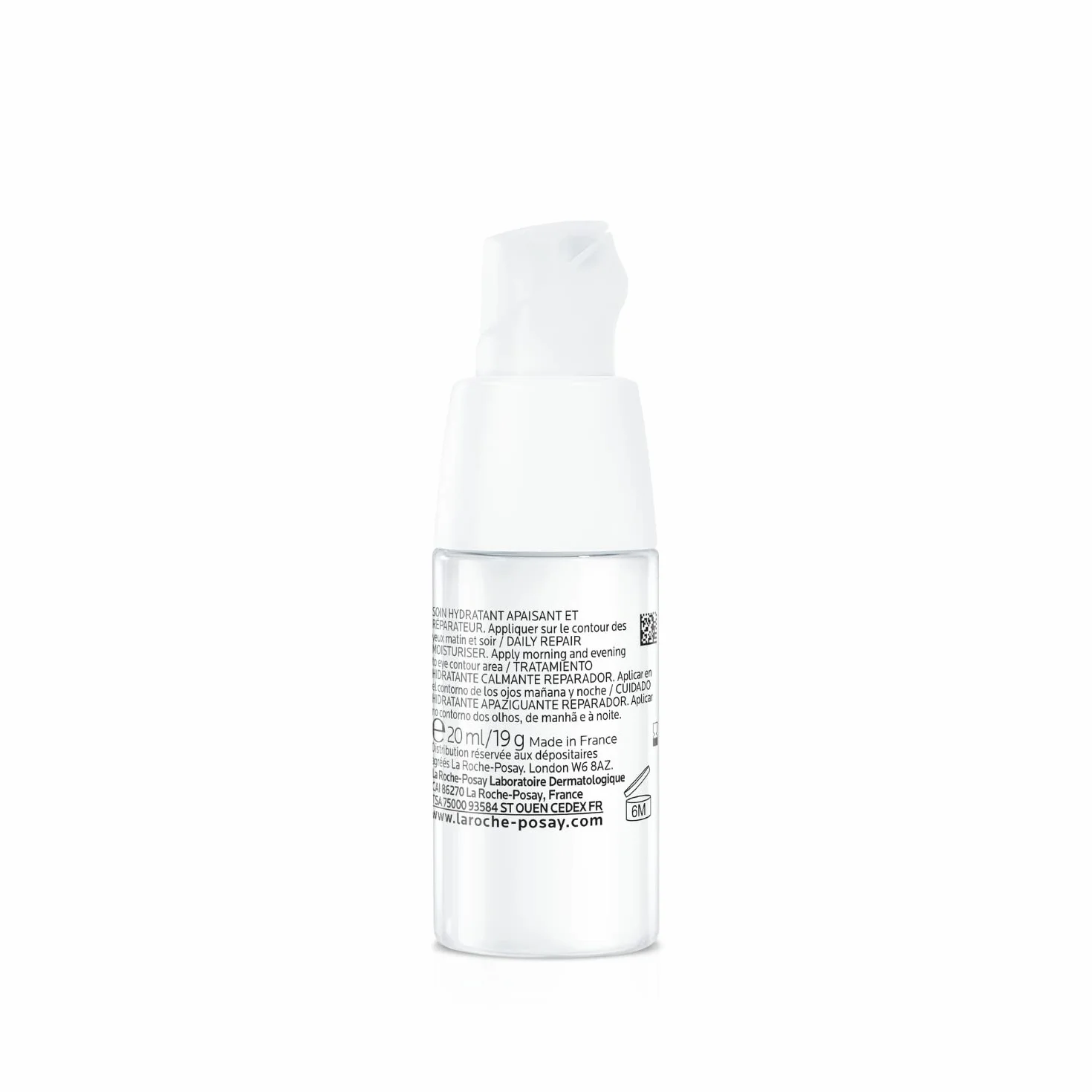 La Roche-Posay Toleriane Dermallergo, Trattamento Contorno Occhi Lenitivo, Per Pelle con Allergie, Idratante, Formula con Sphingobioma, Niacinamide, Neurosensine, Glicerina, Burro di Karité, 20ml