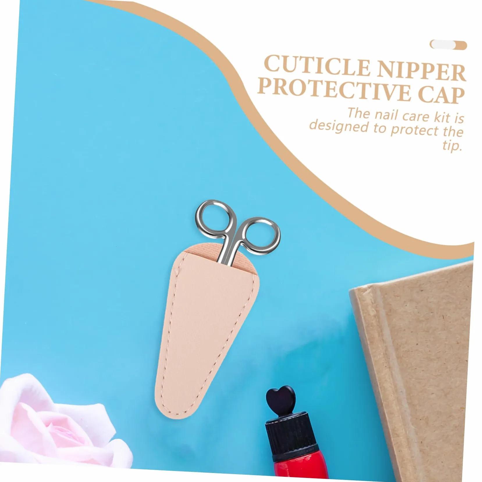 VALICLUD 5 Set Kit Manicure Nipper Manica Della Cuticola Professionale Copertura Protettiva Per Pinze Per Cuticole Copertura Delle Pinzette Per Cuticole Pelle Sintetica 4 Pezzi*5