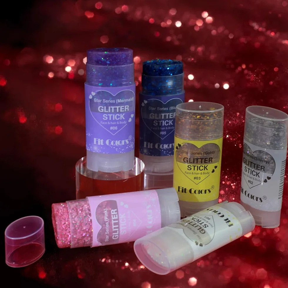 Gel glitter per viso e corpo, trucco viso di carnevale, glitter per capelli, gel con paillettes, accessorio cantante per concerti festival (#04 rosa)
