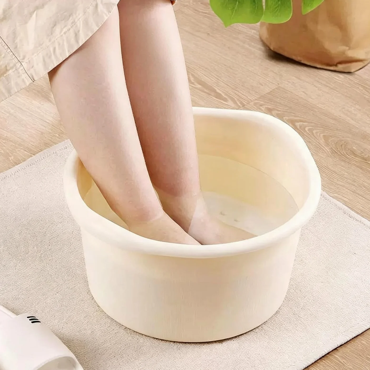 Vasca Idromassaggio I Piedi, Protuberanze Massaggianti Suola Integrate | Corpo Ispessito Resistente All'usura,Design Accentuato L'ammollo Dei Vitelli,Adatto L'uso Domestico(Blue)