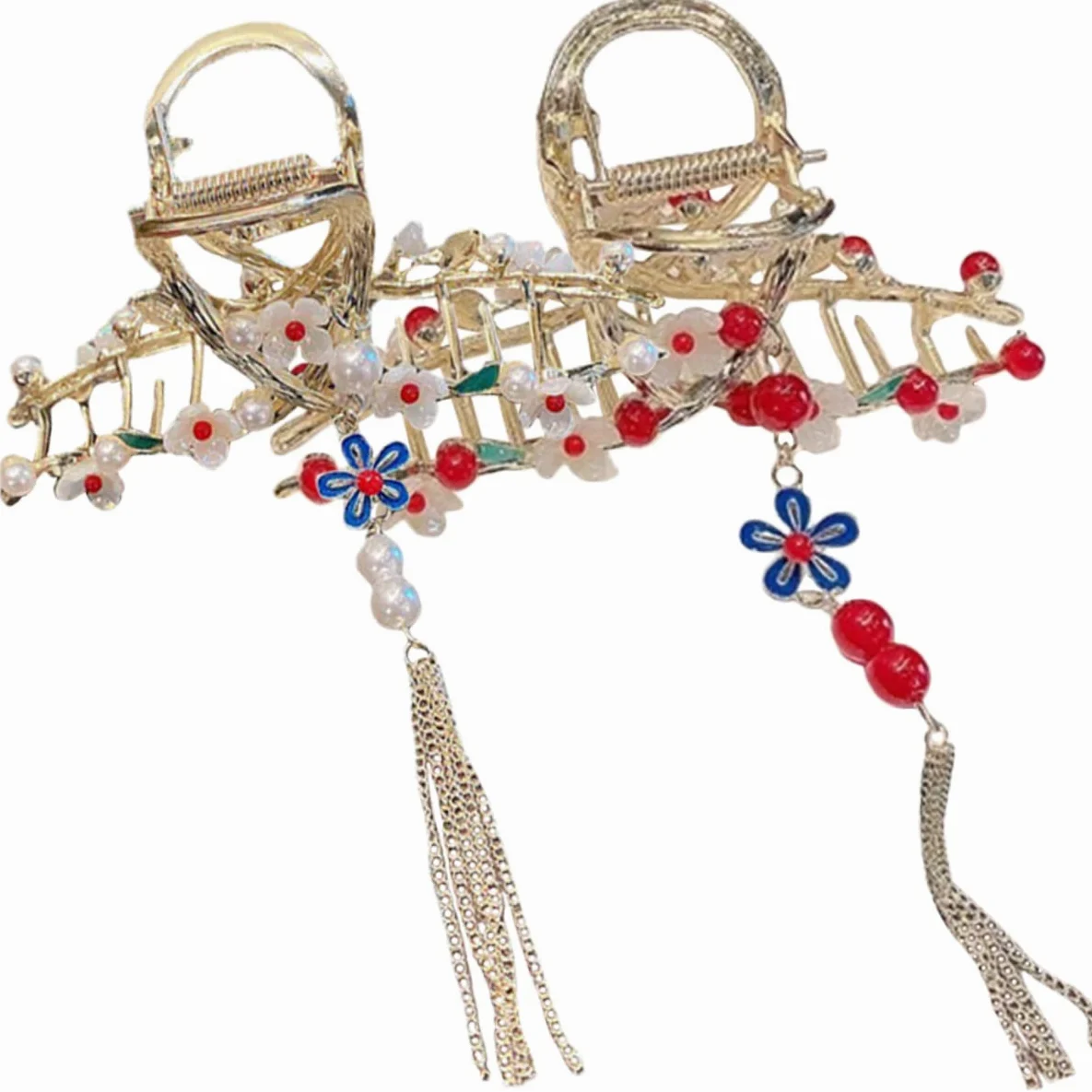 8 Pz Tornante Fermagli Per Artigli Di Fiori Fermaglio Per Artigli Di Perle Forcine Di Fiori Artiglio Per Delle Ragazze Prese Per Metallo Mancare Morsetto Zampa