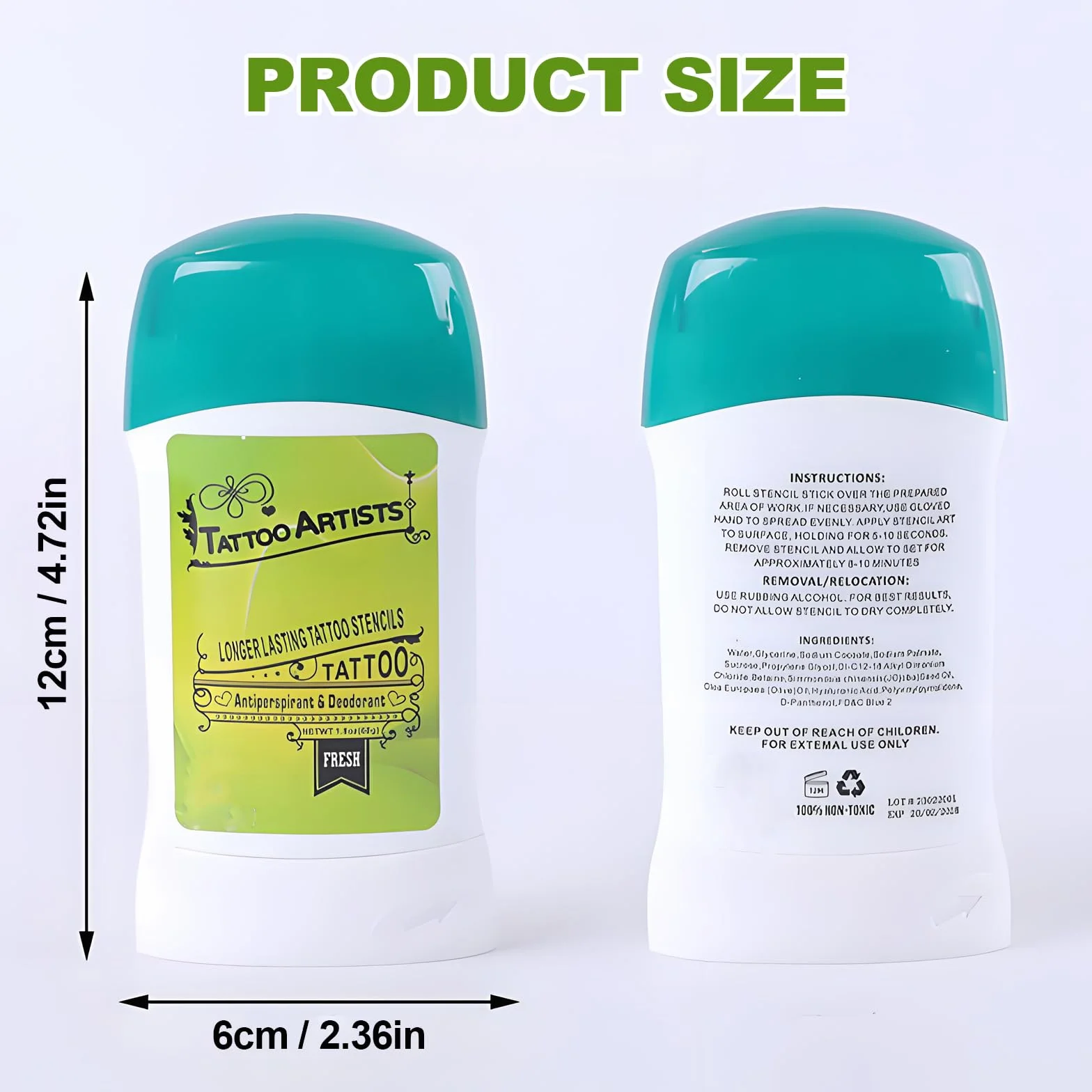 Tattoo Transfer Gel Stencil Gel - TONBAO Crema Gel per Trasferimento Tatuaggi Doppio Pack 2 x 51g per Professionista Formula Veloce Asciugatura Linee Chiare