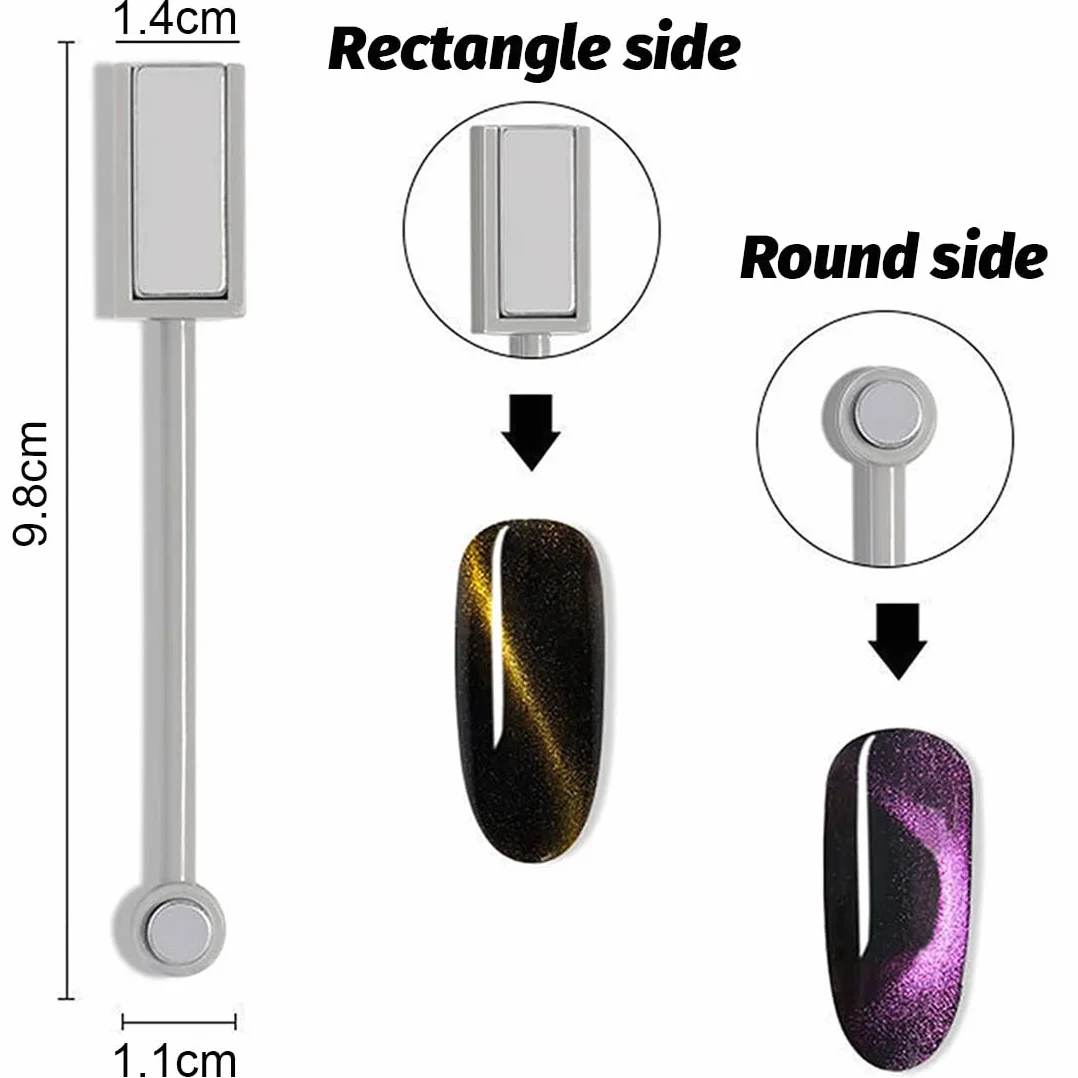 Cat Eye, 1.4 * 9.8cm,penne magnetiche a forma di occhio di gatto, Nail Art Magnetico Stick Set,per nail art fai da te