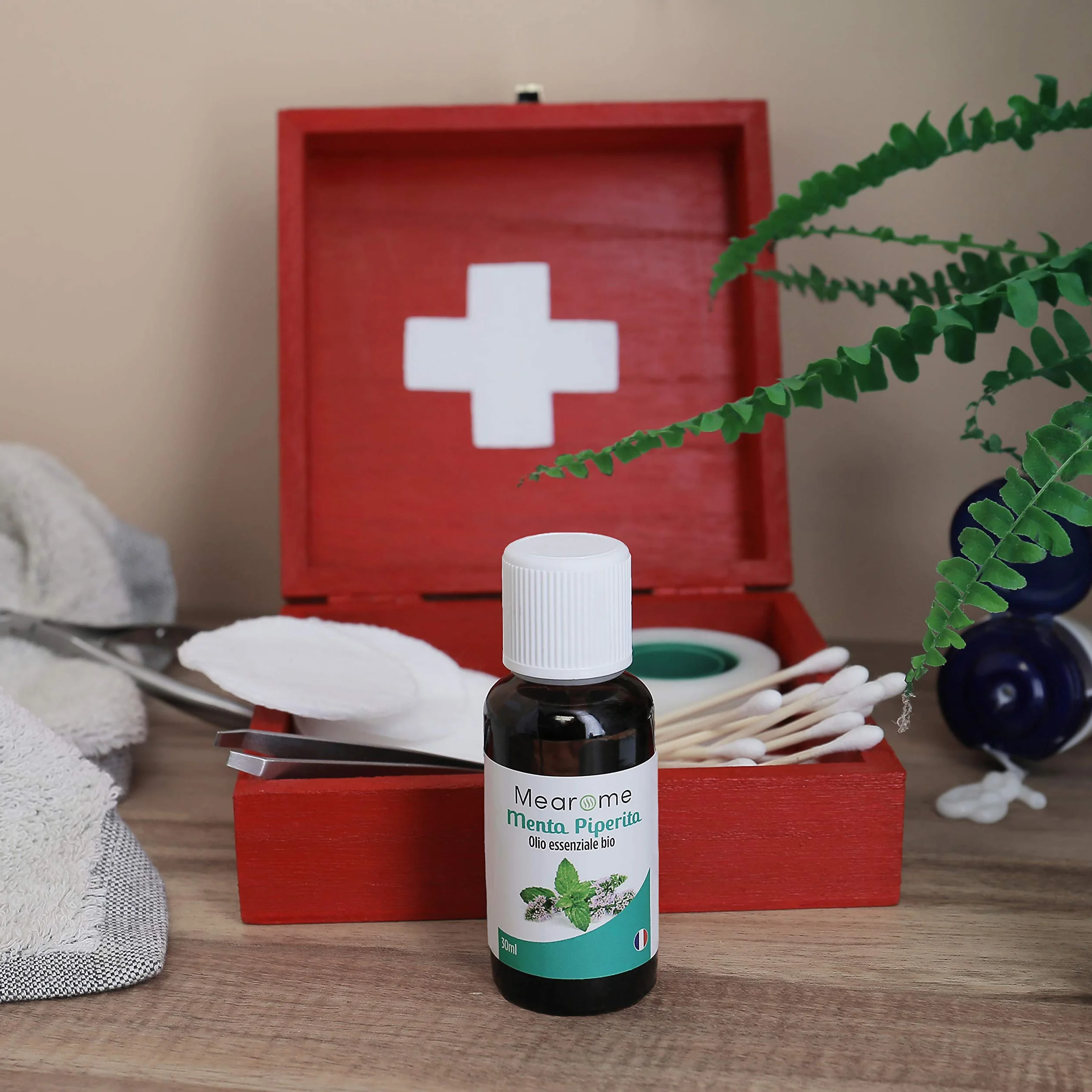 Olio Essenziale di Menta Piperita Bio 100% Puro 30 ML Repellente Certificato OEBBD OECT