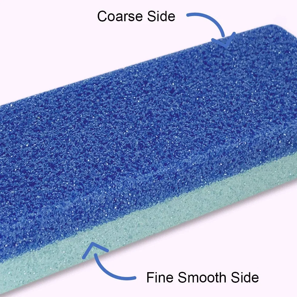 Piede pietra pomice per piedi pelle dura rimozione e scrubber (confezione da 4) blu