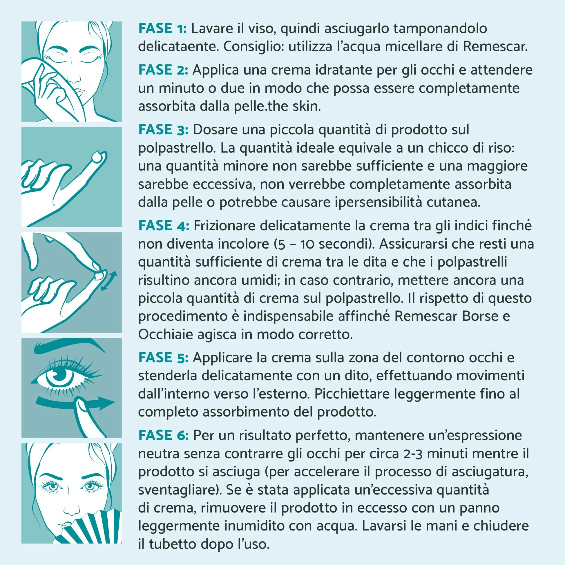 Remescar Borse e Occhiaie + Palpebre Cadenti – Duo Contorno Occhi ad Effetto Immediato – Riduce Borse, Occhiaie e Palpebre Cadenti – Trattamento Uomo e Donna – 2 x 8 ml
