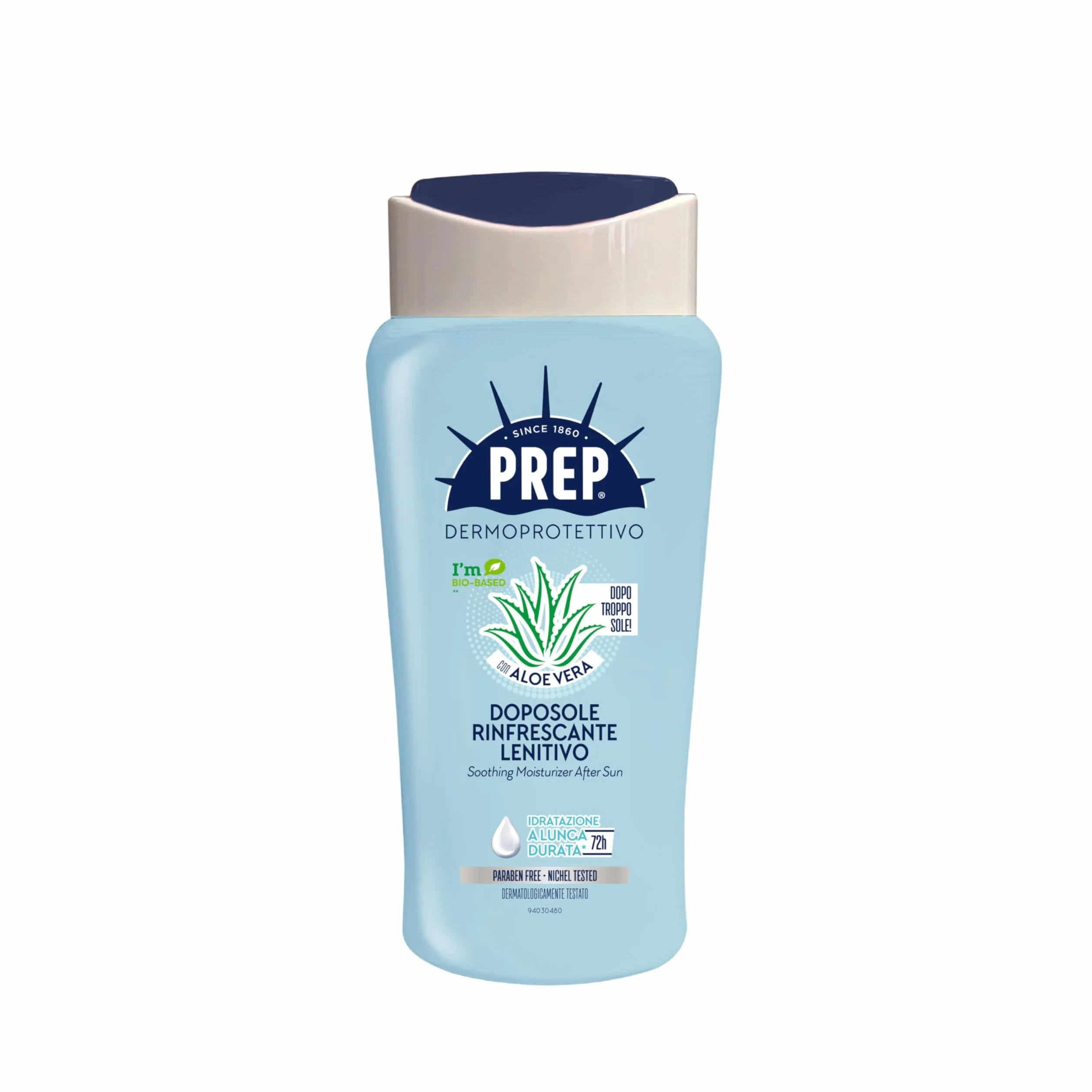 Prep, Doposole Rinfrescante Lenitivo, 72H di Idratazione, Sollievo Immediato, Con Aloe Vera, Senza Parabeni, 200ml