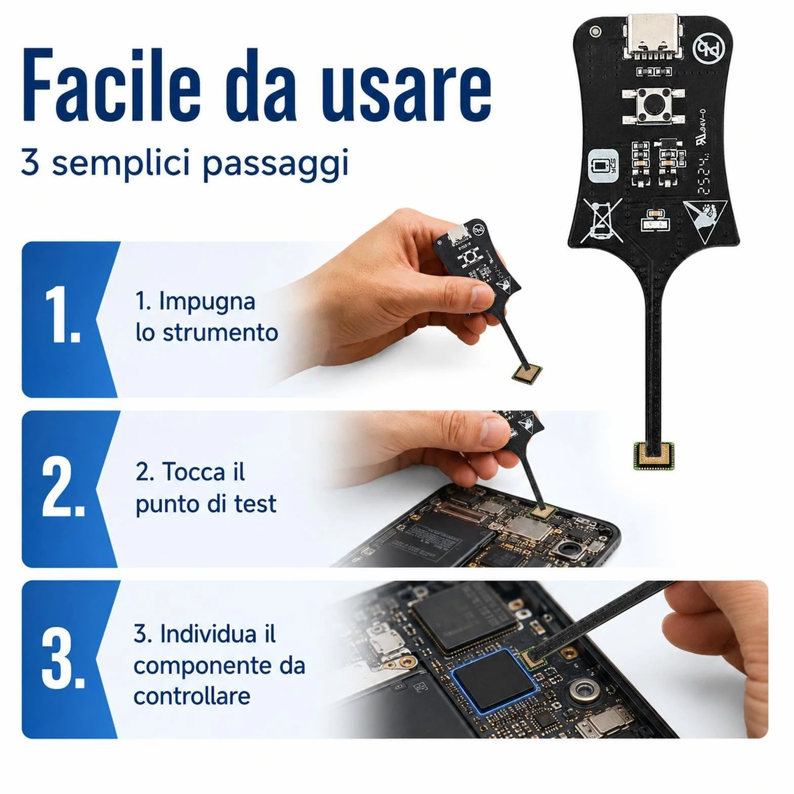 Tester di Induttanza per Schede Madri Strumento Diagnostico Cellulari
