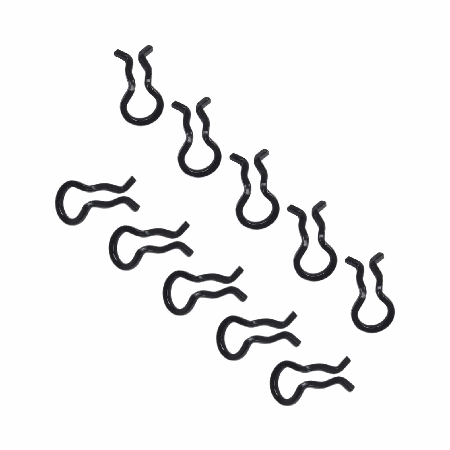 Clip per pastiglie freno in acciaio inossidabile per XT/SLX/XTR e per Formula per MEGA, set di clip a molla per pinza da bicicletta, 10 pezzi (nero)