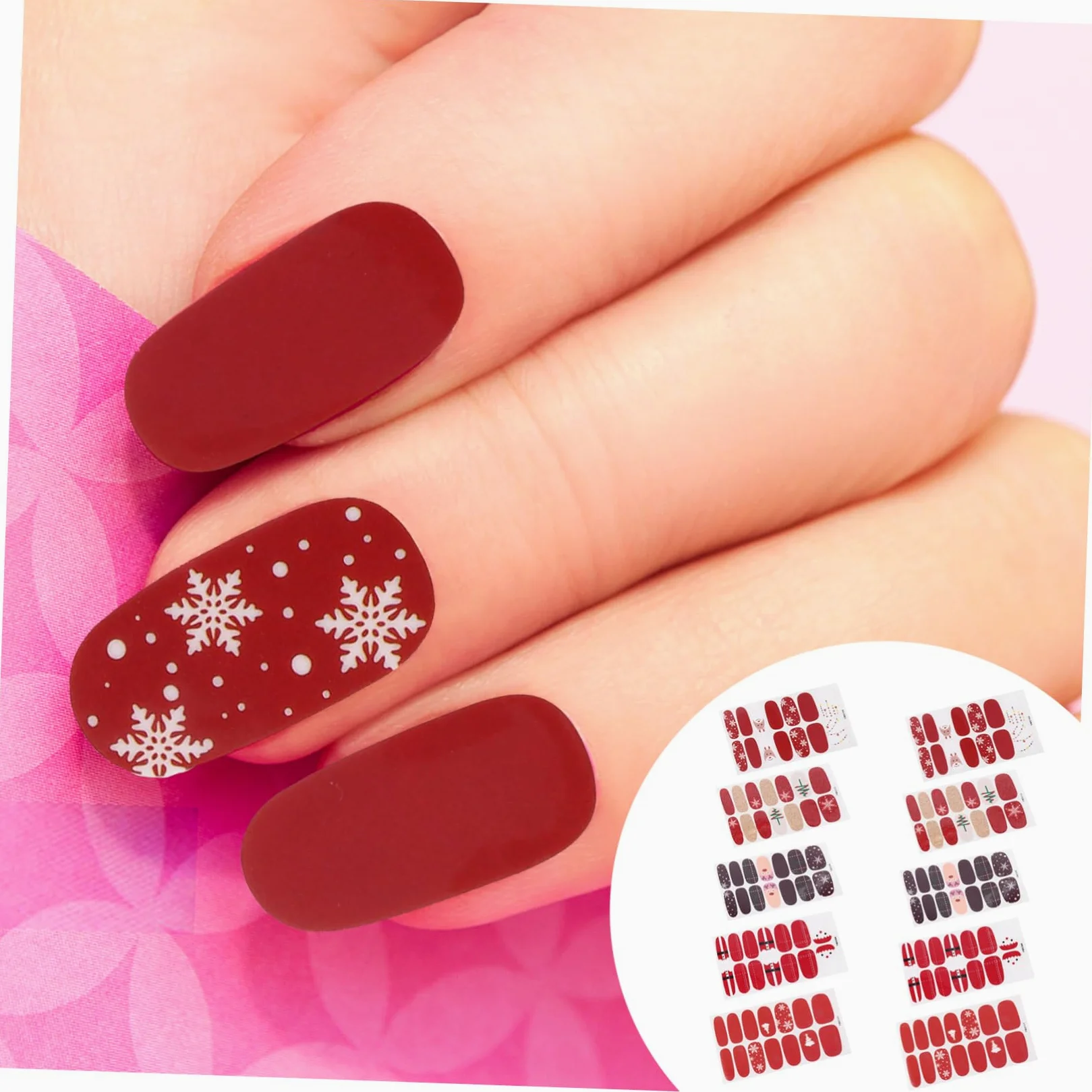 FRCOLOR 3 Set Adesivi Per Unghie Natalizie Adesivi Fai Da Te Per Unghie Natalizie Fai Da Te Per ie ie Per Nail Art ie Per ie 10 fogli*3