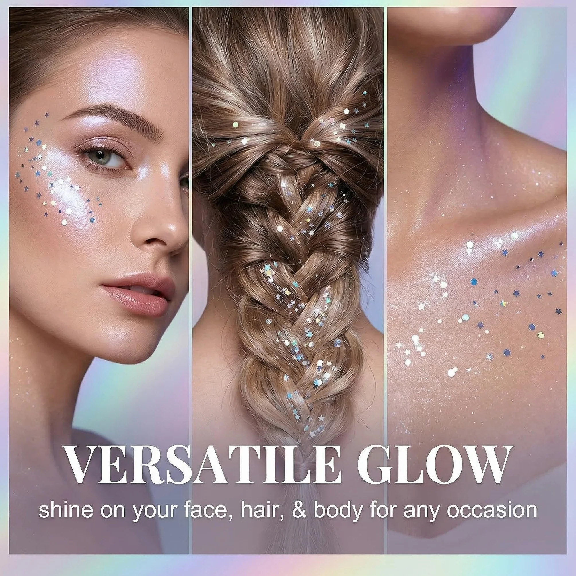 Glitter Viso Corpo Stick Brillantini Trucco Carnevale Glitter Viso Capelli Trucco Festa Festival Brillantini Corpo Trucco Bambini Adulti