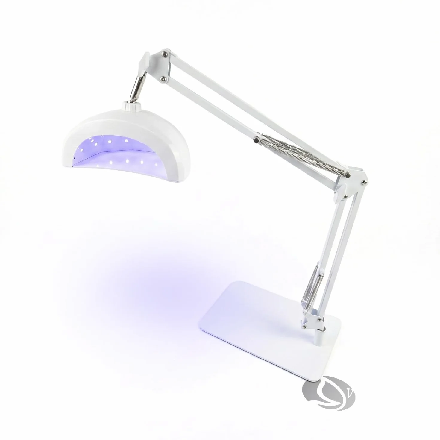 Lampada UV Led Unghie Professionali 48W con Stativo per Pedicure, Manicure ed Estetista, Regolabile e Rotante | Fornetto Unghie Semipermanente per Smalto Gel, con Attivazione Automatica