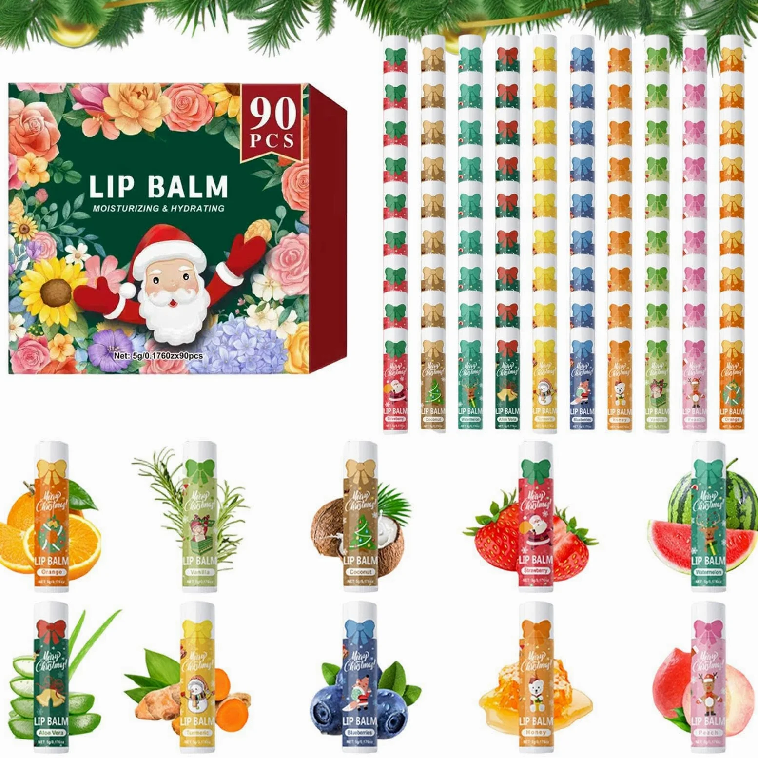 Balsamo Labbra Idratante 90 Pezzi Di Stick Idratante | Cura Quotidiana Labbra Per Donne, Uomini, Viaggio, All Aperto, Posto Di Lavoro, Festa, Serata Romantica, Raduno Sociale,