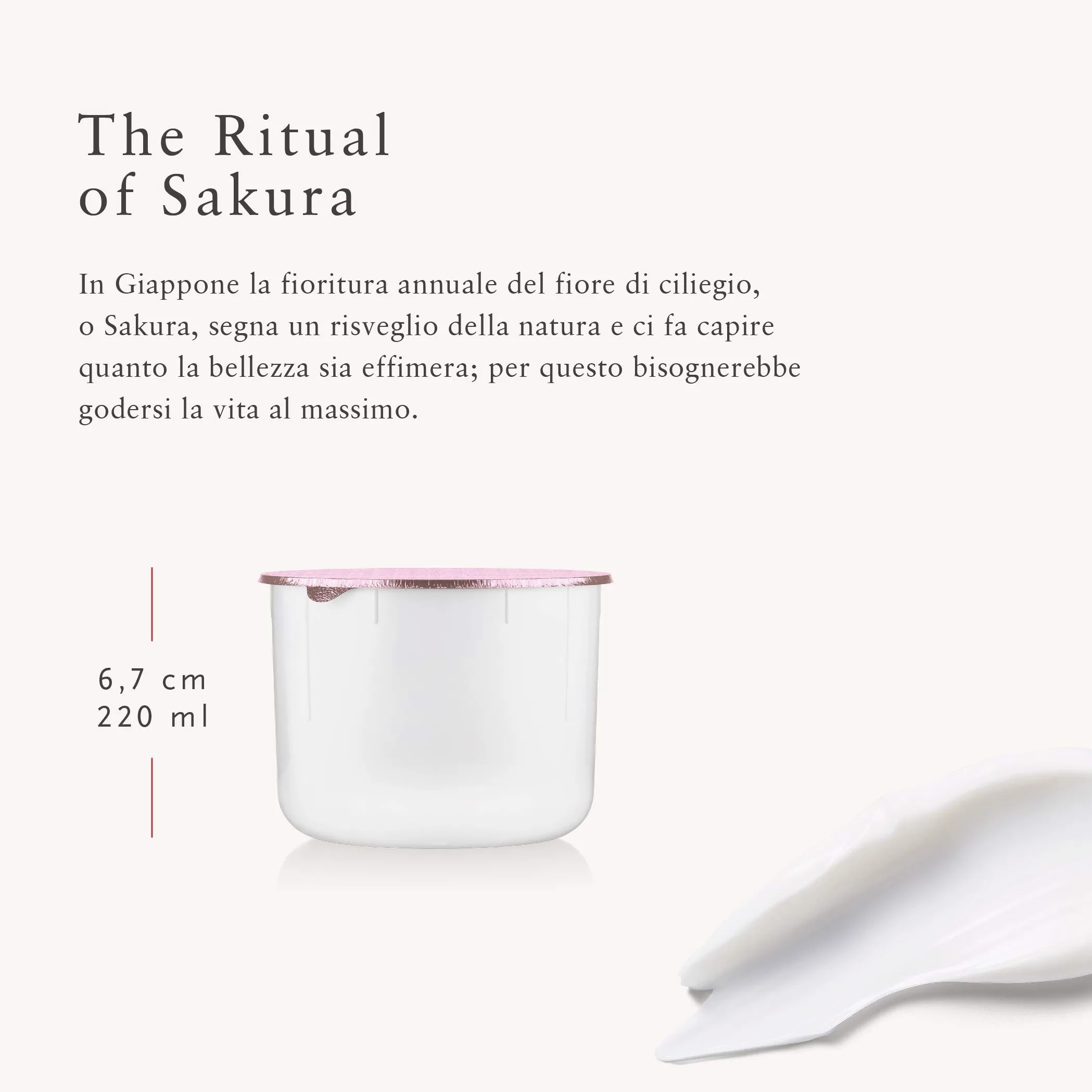 RITUALS Ricarica Crema Corpo di The Ritual of Sakura, Con Latte di Riso, Fiori di Ciliegio, Antiossidanti, Vitamina E e Centella Asiatica ‒ Nutre e Rigenera la Pelle