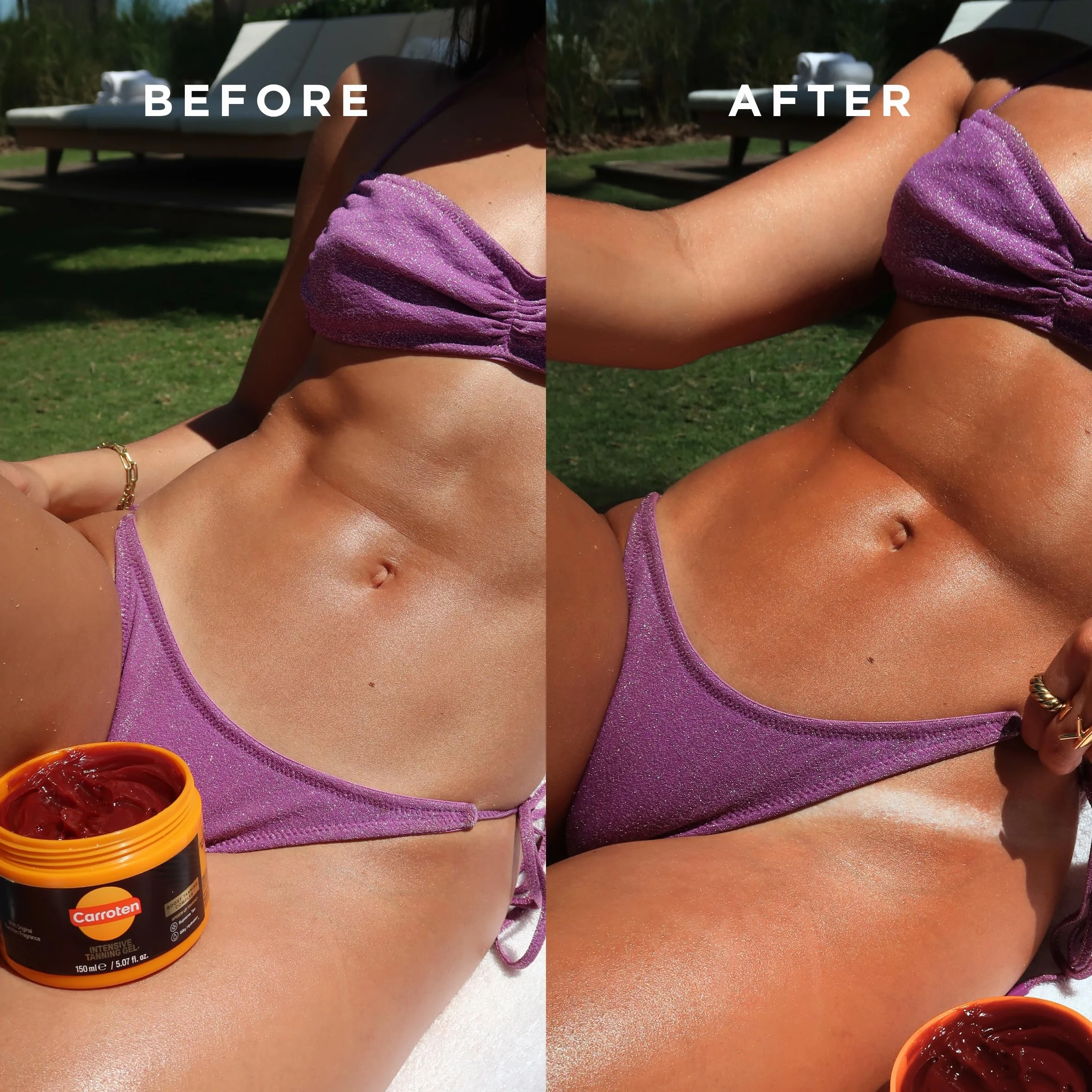 Carroten Intensive Tanning Gel 150 ml Acceleratore abbronzatura con olio di cocco vitamine A E