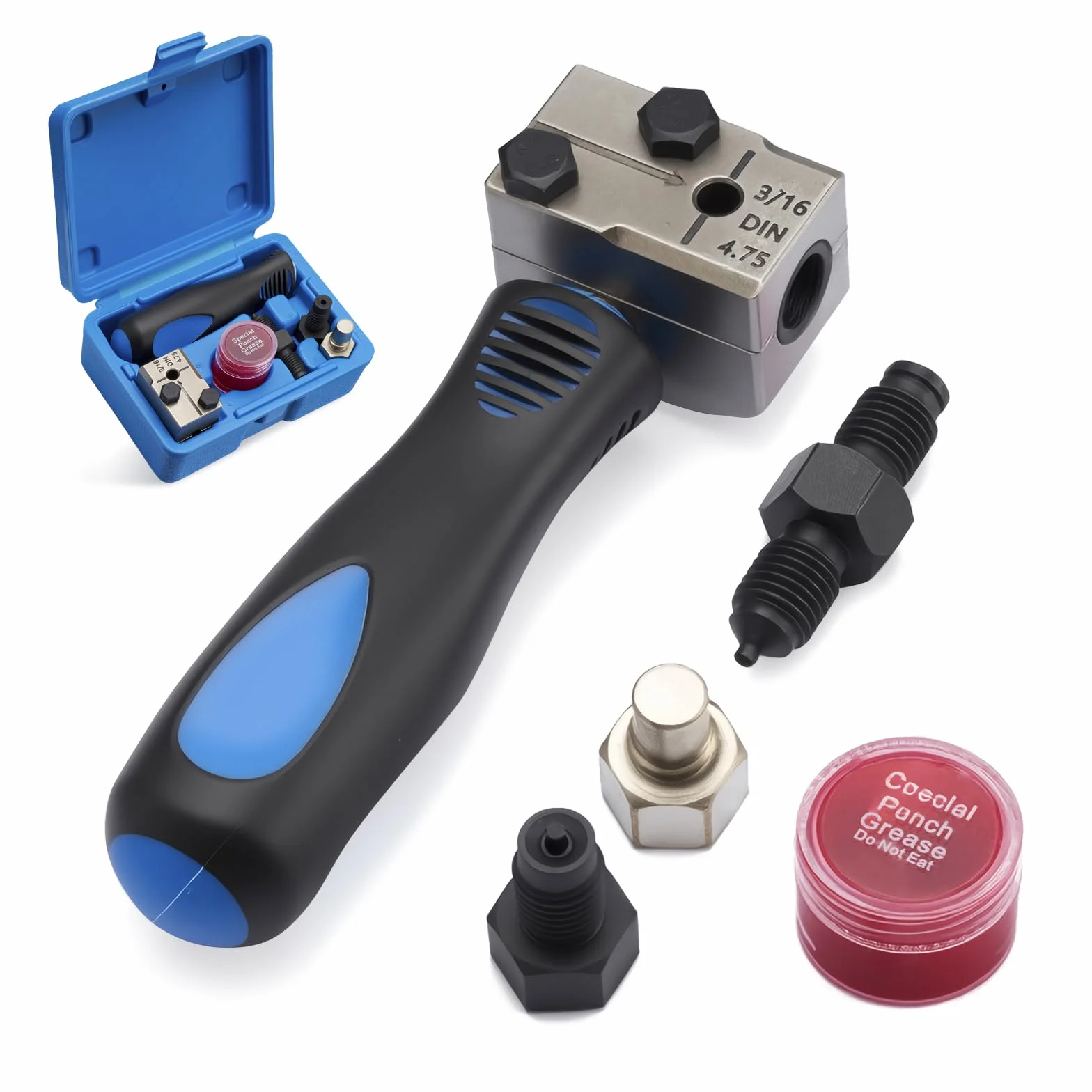 Set attrezzi doppia bordatura cavi freni DIN 4,75 mm universale kit riparazione rame nichel acciaio auto camion