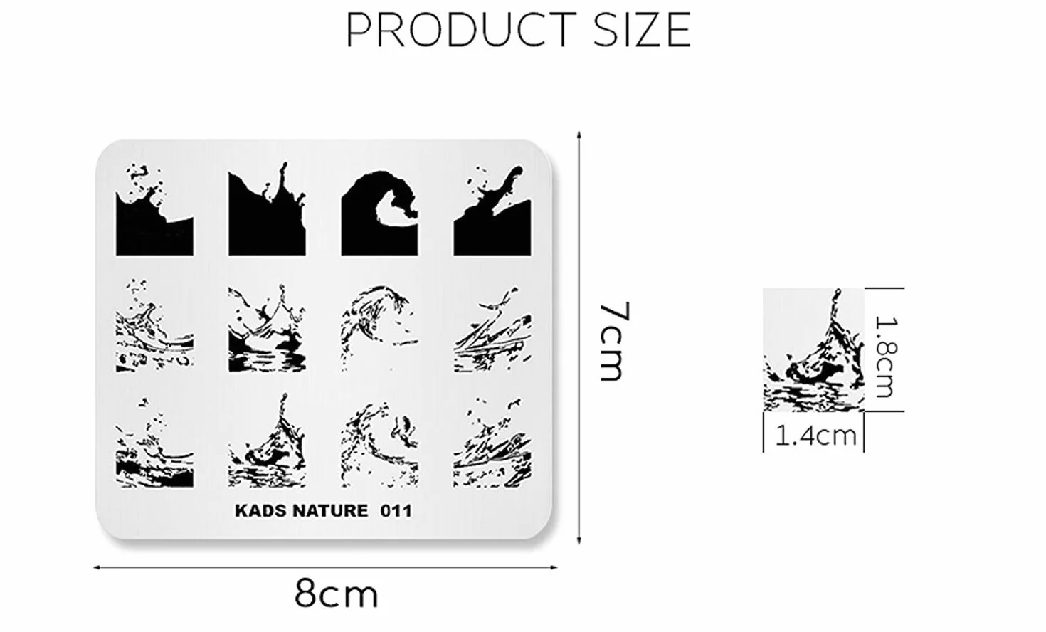 KADS Nail Stamping Piatto Oceno Natura Nail Art Timbro Template DIY Image Template Manicure Stamping Plate Stencil Tools (NA011)
