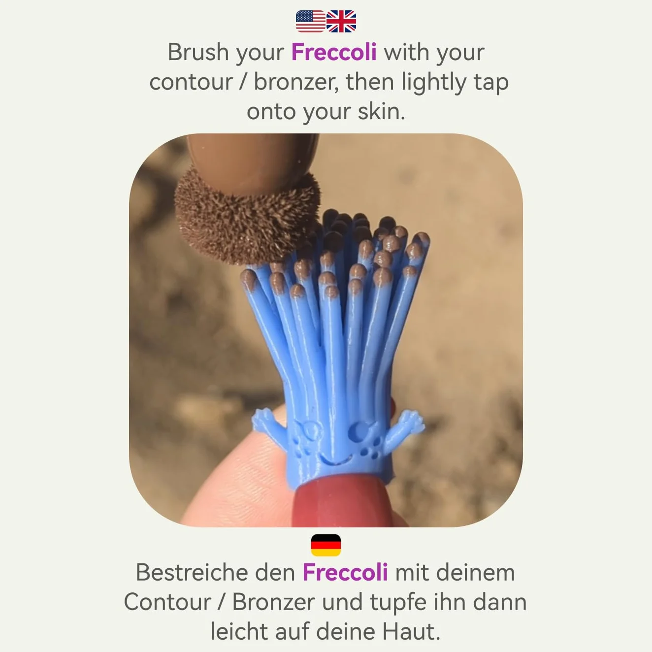Timbro lentiggini in silicone, Freckle Maker, Freckle Stamp, Freccoli 2025 (viola)